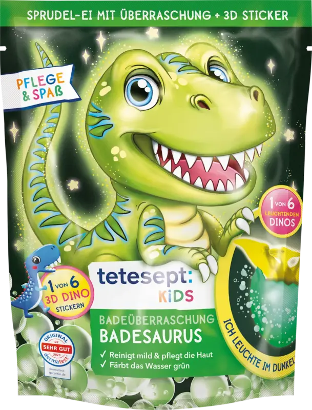 tetesept: KIDS Kinder Badezusatz Badeüberraschung Badesaurus