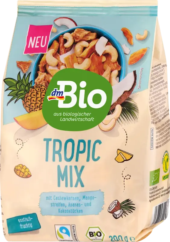 dmBio Nuss- & Fruchtmischung, Tropic Mix