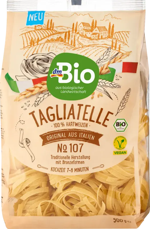 dmBio Nudeln, Tagliatelle