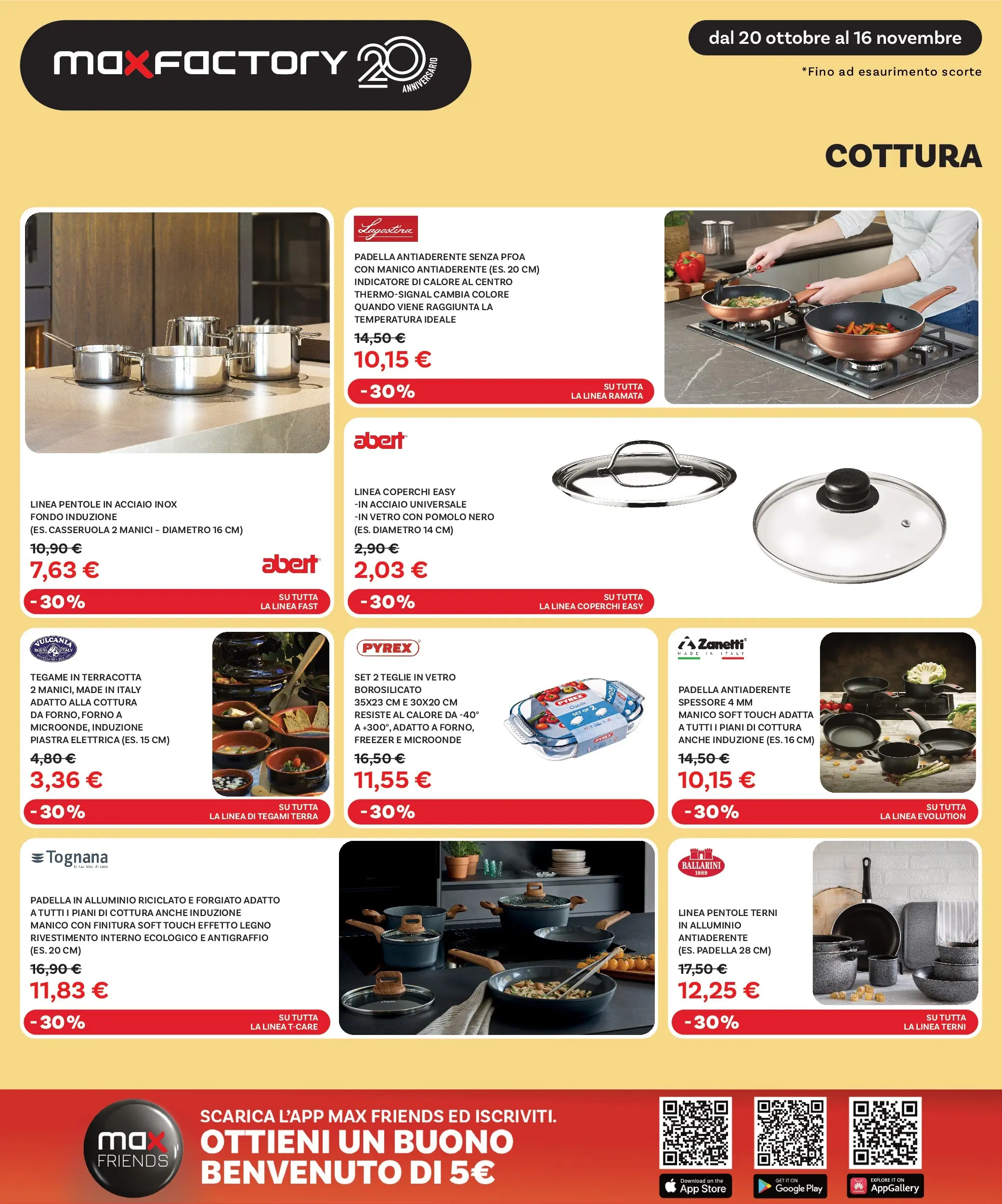 Nuovo Max Factory - Nuova apertura Vigonza dal 20/10/2025 > offerte anteprima 🛍️ | Pagina: 12 | Prodotti: Microonde, Freezer, Padella, Terra
