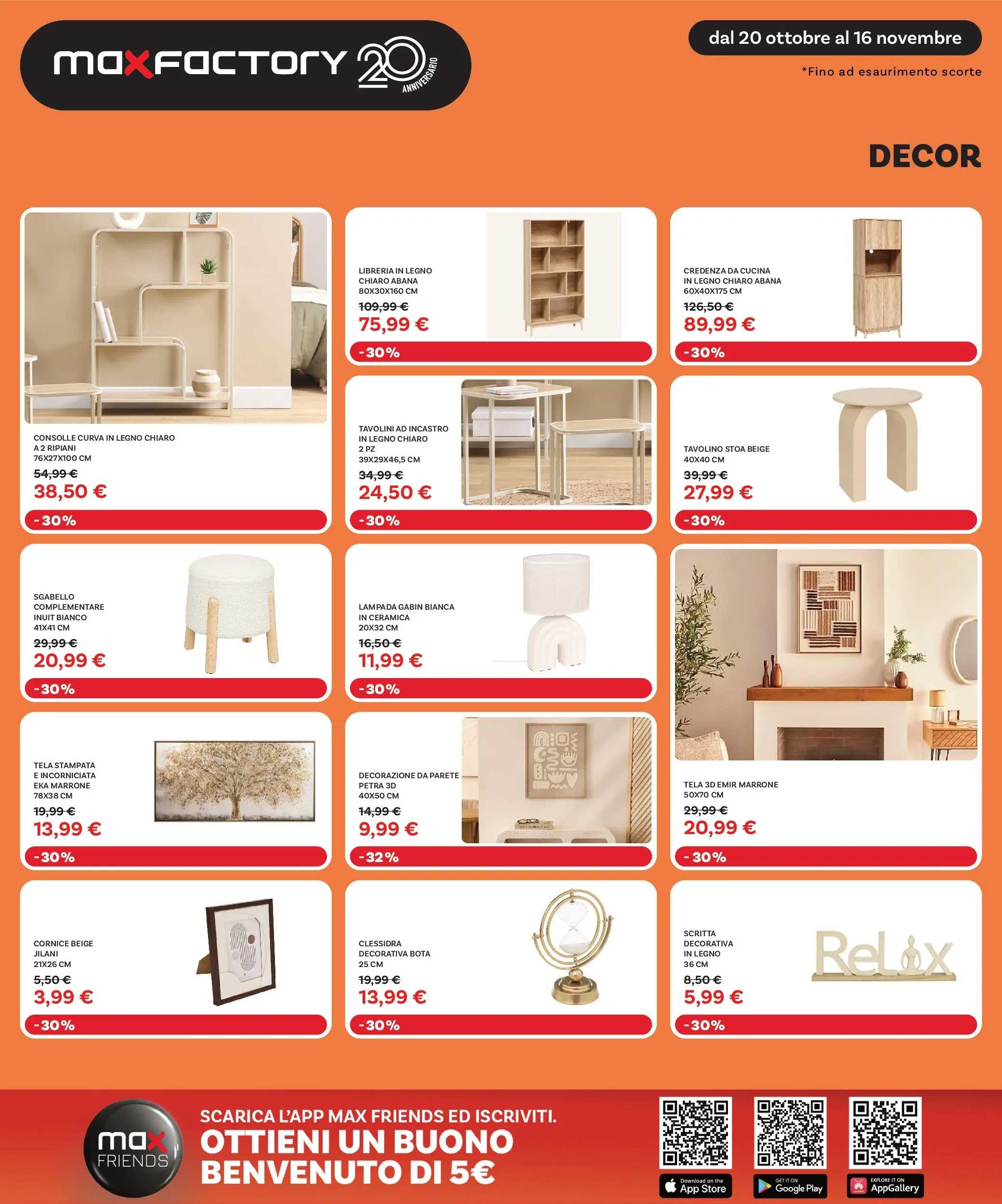 Nuovo Max Factory - Nuova apertura Vigonza dal 20/10/2025 > offerte anteprima 🛍️ | Pagina: 15 | Prodotti: The, Sgabello, Libreria, Credenza