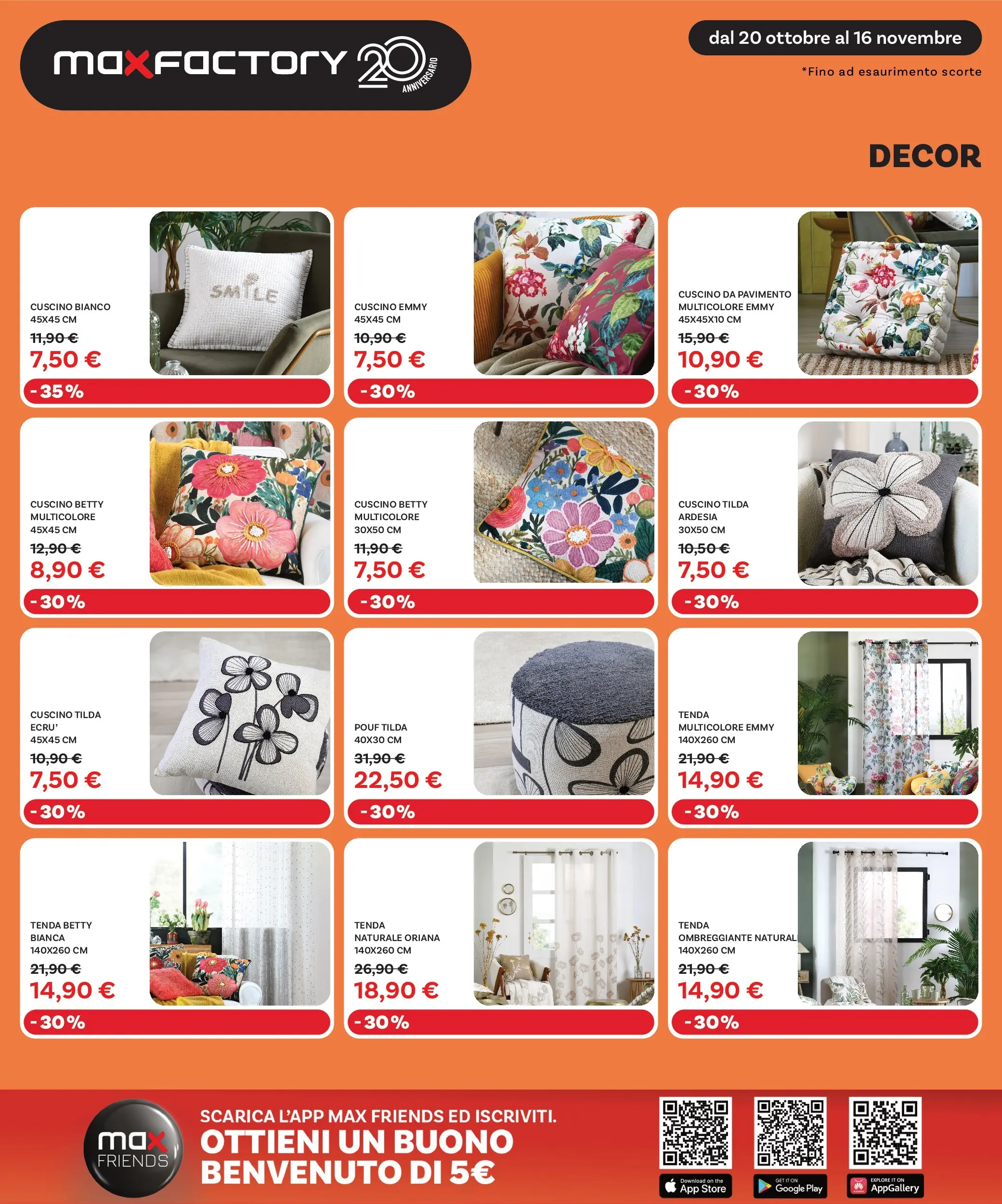 Nuovo Max Factory - Nuova apertura Vigonza dal 20/10/2025 > offerte anteprima 🛍️ | Pagina: 17 | Prodotti: Pavimento, Tenda, The, Cuscino