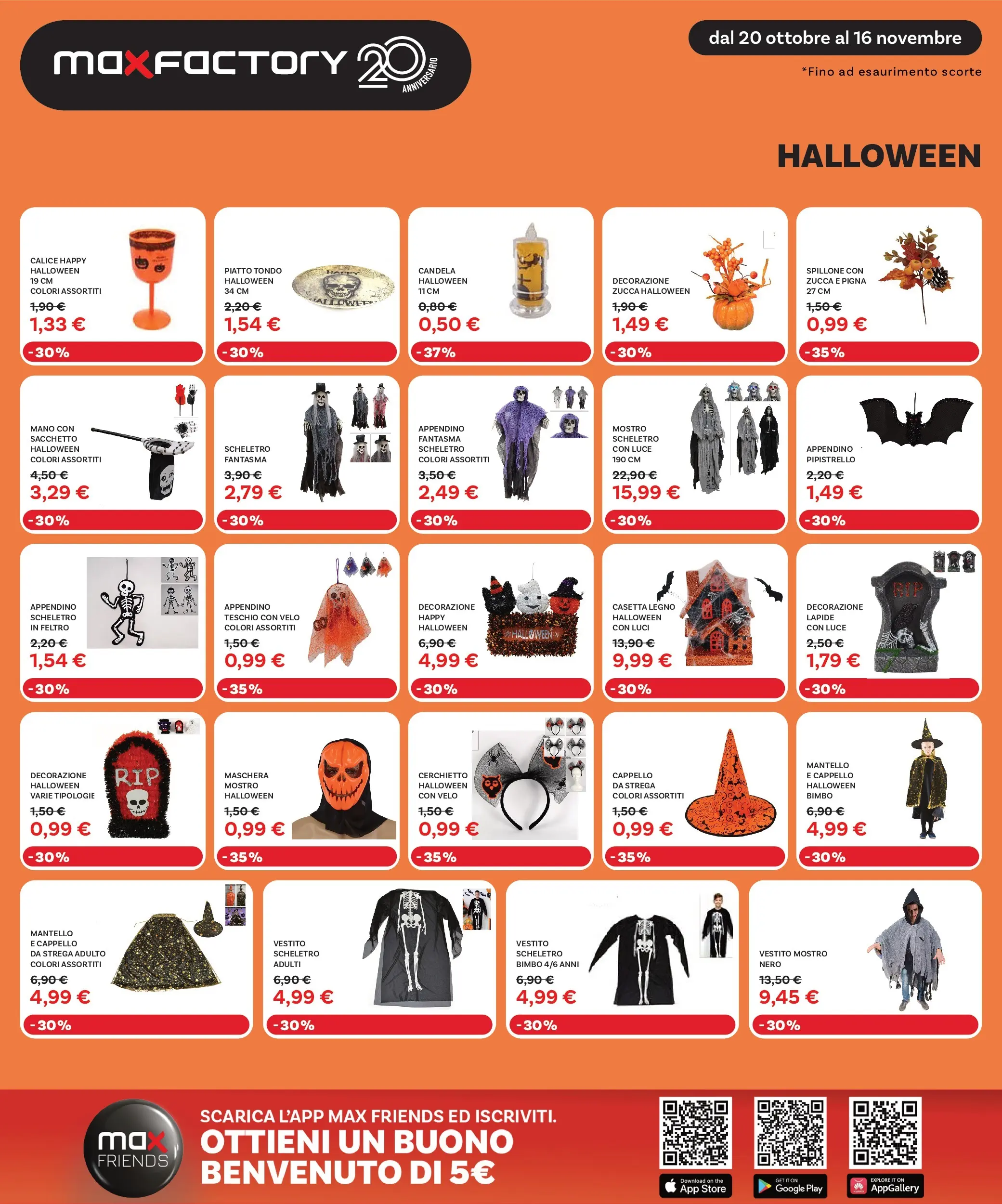 Nuovo Max Factory - Nuova apertura Vigonza dal 20/10/2025 > offerte anteprima 🛍️ | Pagina: 40 | Prodotti: Zucca, Cappello, Piatto, Candela