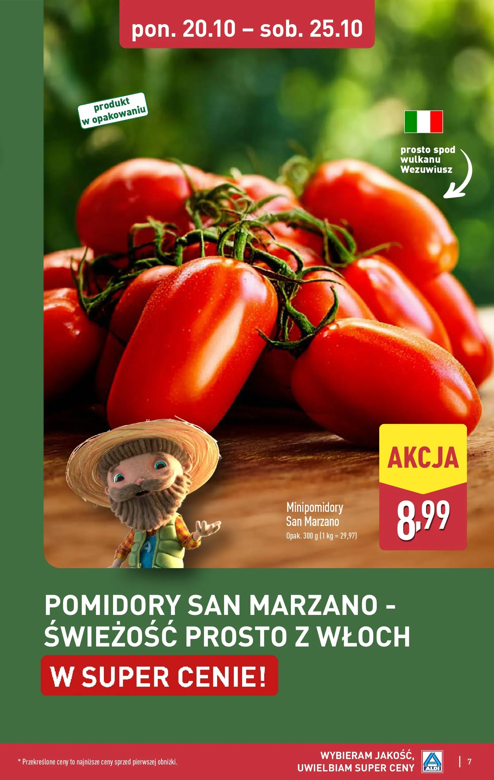 Aldi - Aż do 80% taniej w ALDI od 19.10.2025 - Ulotka PDF, promocje | Strona: 7 | Produkty: Pomidory