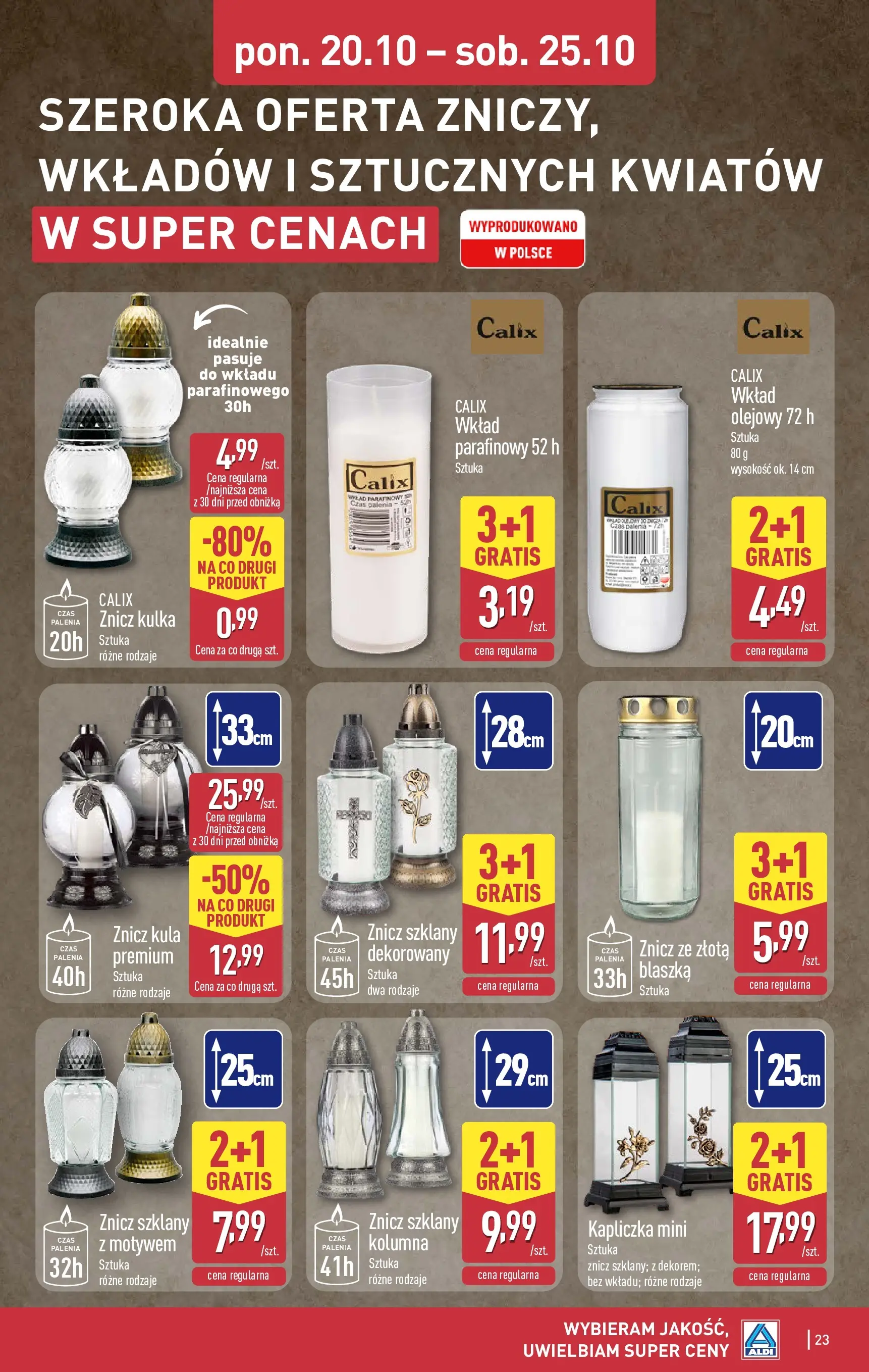 Aldi - Aż do 80% taniej w ALDI od 19.10.2025 - Ulotka PDF, promocje | Strona: 23