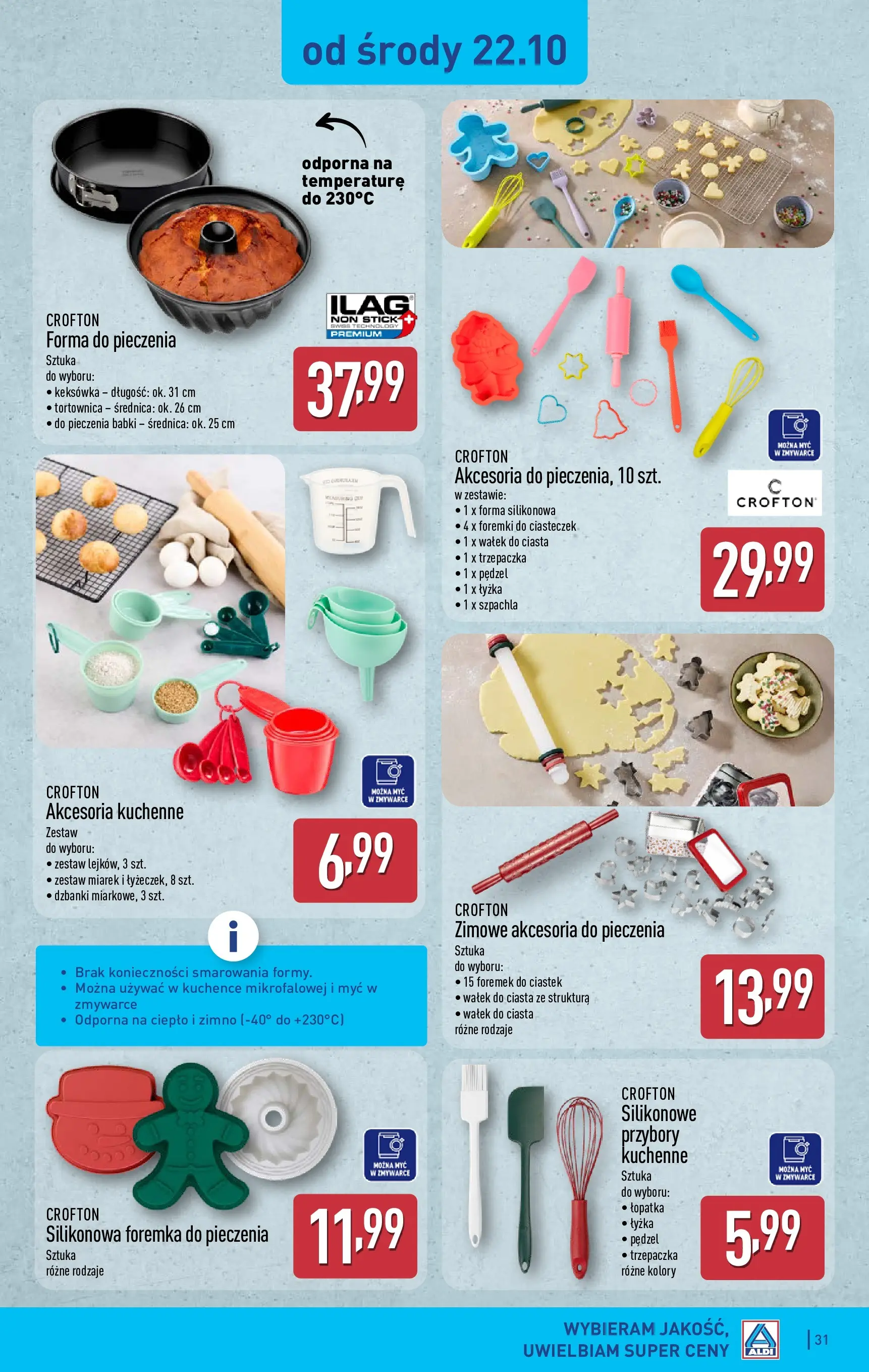 Aldi - Aż do 80% taniej w ALDI od 19.10.2025 - Ulotka PDF, promocje | Strona: 31 | Produkty: Pędzel, Trzepaczka