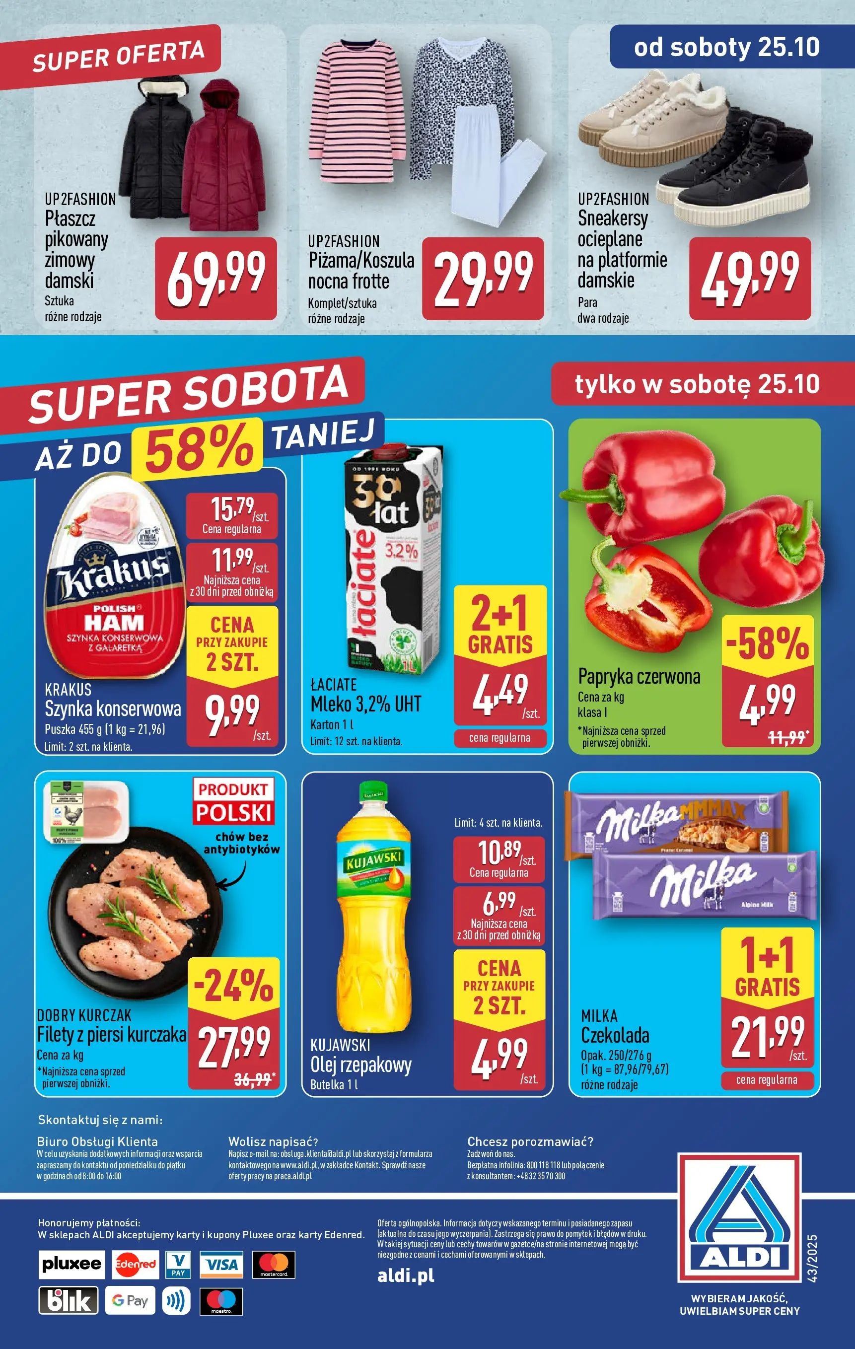 Aldi - Aż do 80% taniej w ALDI od 19.10.2025 - Ulotka PDF, promocje | Strona: 41 | Produkty: Olej rzepakowy, Szynka, Papryka czerwona, Olej