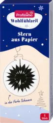 Profissimo Stern aus Papier, schwarz