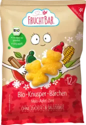 FruchtBar Kindersnack Knusper-Bärchen Mais, Apfel & Zimt ab 12 Monaten