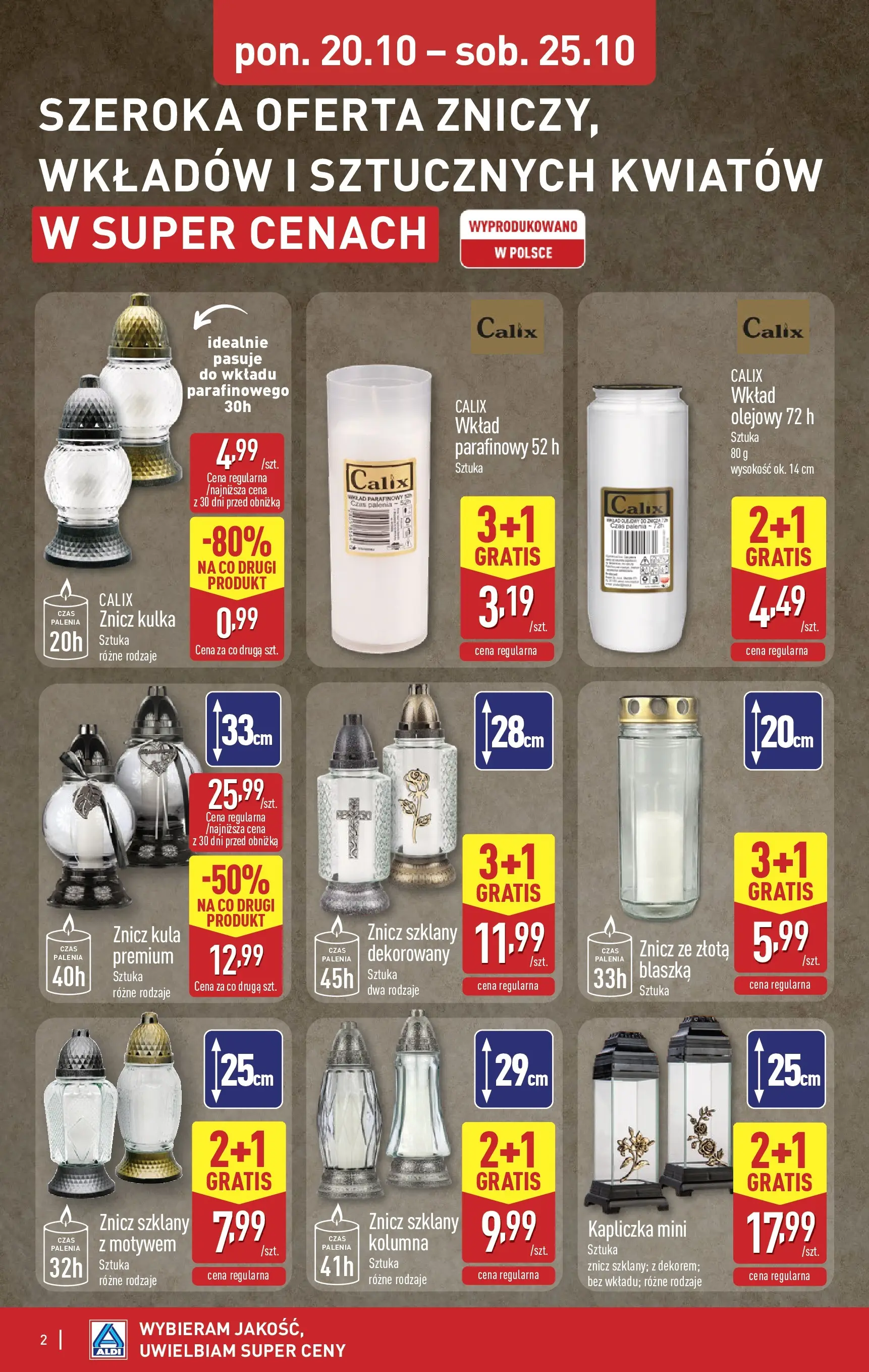 Aldi - Światełko pamięci z ALDI od 19.10.2025 - Ulotka PDF, promocje | Strona: 2
