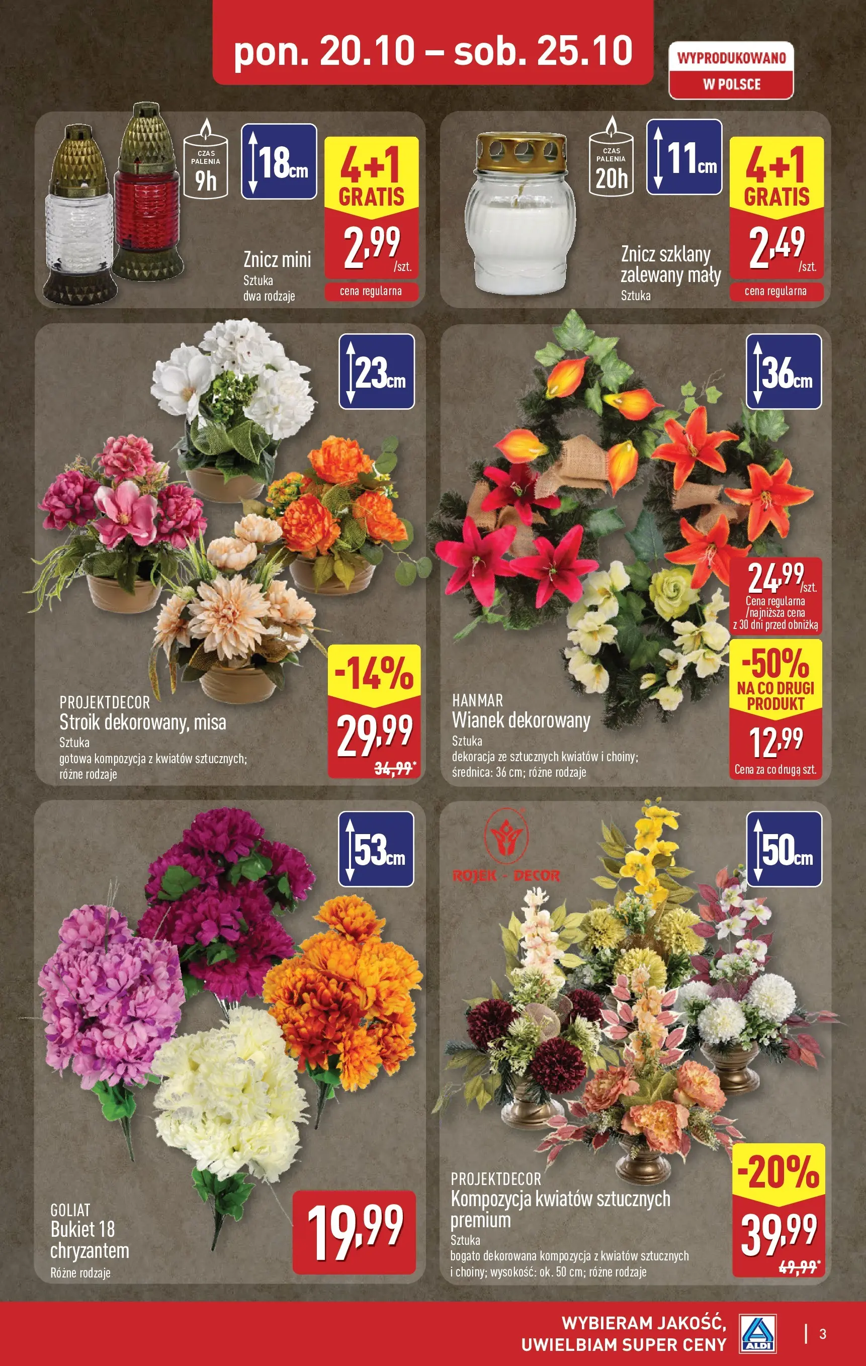 Aldi - Światełko pamięci z ALDI od 19.10.2025 - Ulotka PDF, promocje | Strona: 3