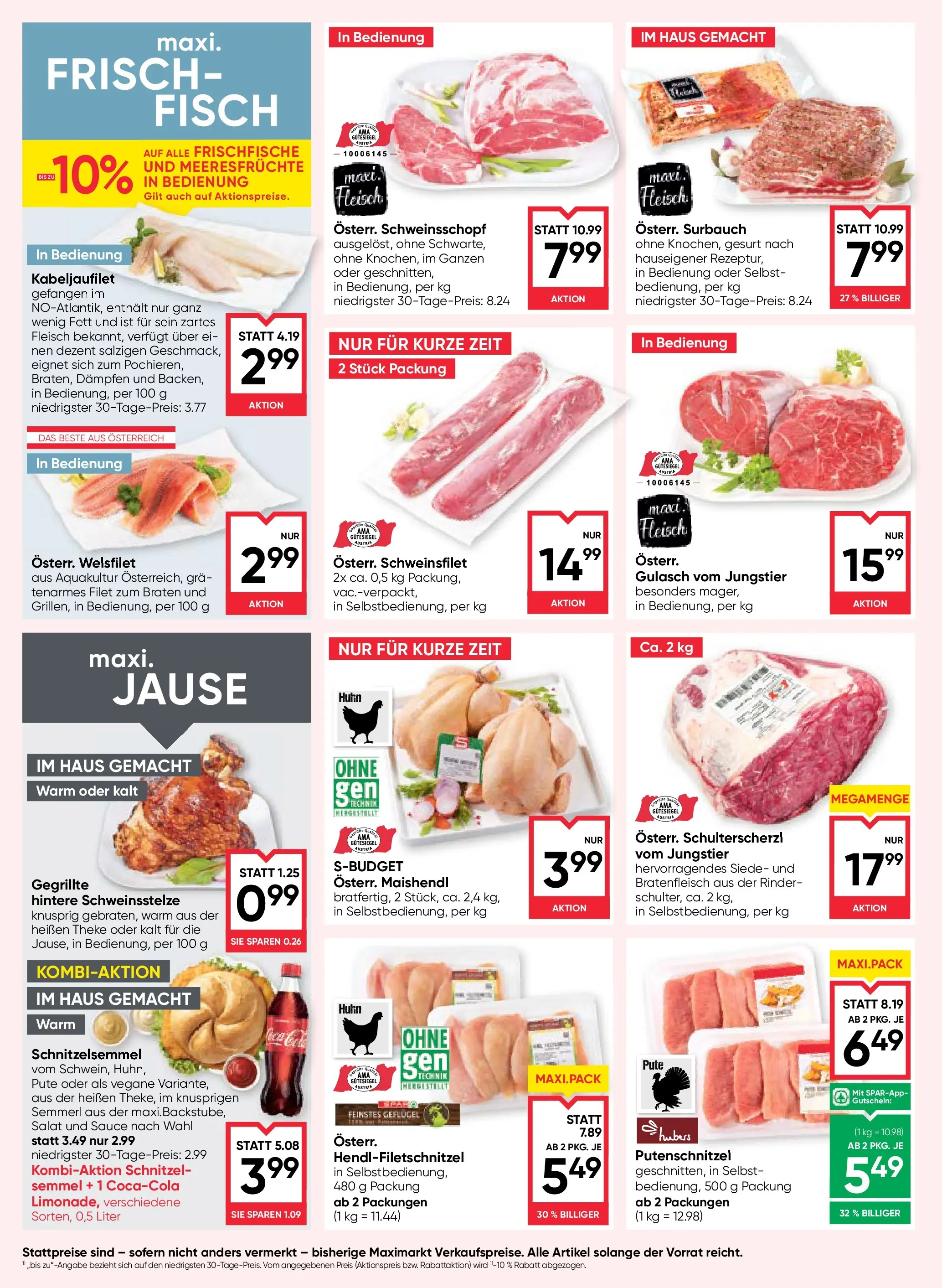 Maximarkt Vöcklabruck, Wels von 23.10.2025 - Aktuelle Angebote | Seite: 8 | Produkte: Salat, Meeresfrüchte, Fisch