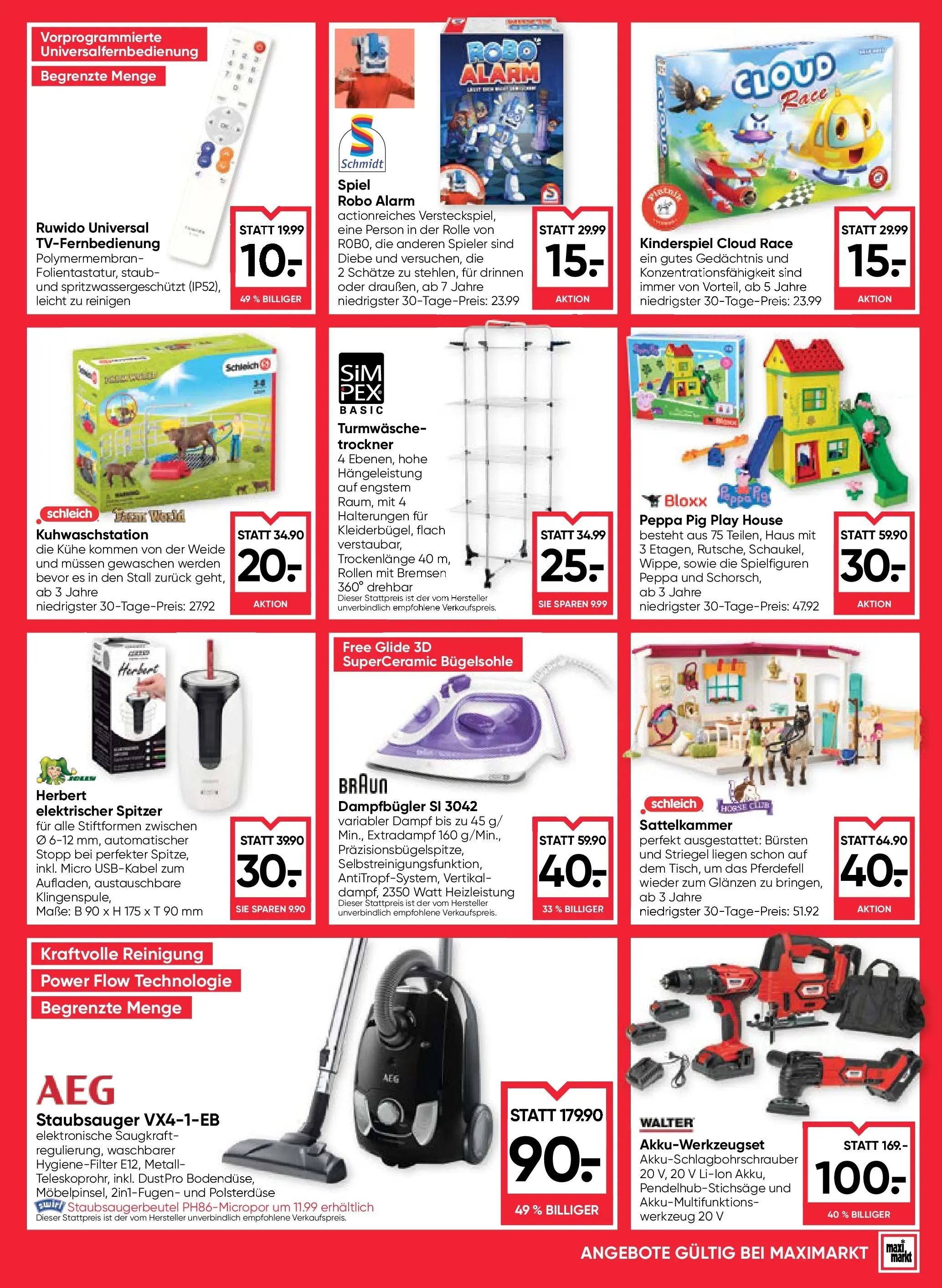 Maximarkt Vöcklabruck, Wels von 23.10.2025 - Aktuelle Angebote | Seite: 21 | Produkte: Spiel, Trockner, Staubsauger