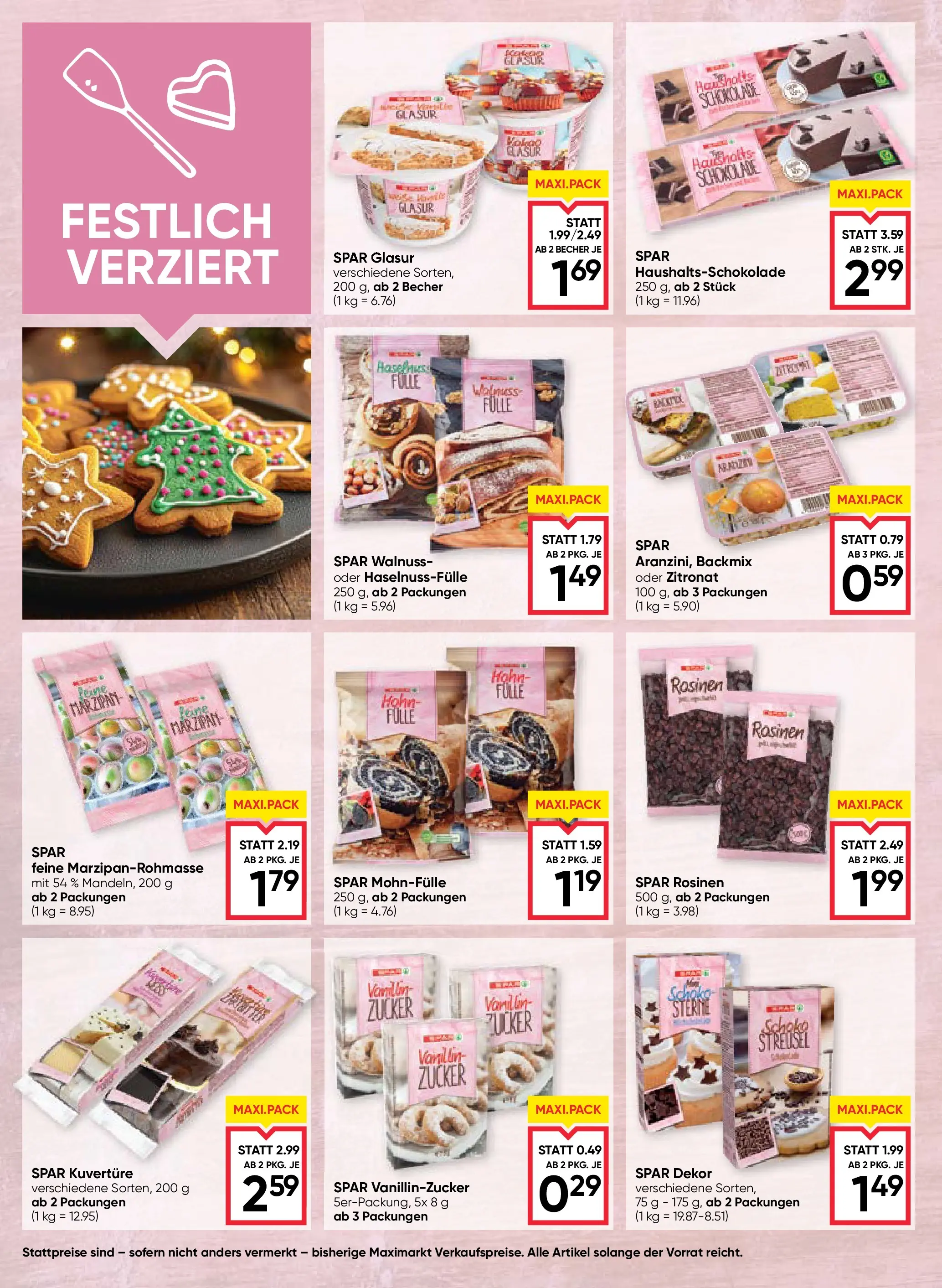 Maximarkt Backgenuss Vöcklabruck, Ried von 22.10.2025 - Aktuelle Angebote | Seite: 14 | Produkte: Rosinen, Zucker, Schokolade