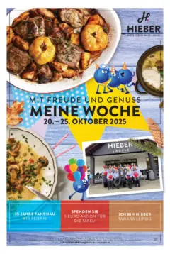 Entdecke - Hieber's Frischecenter: Meine Woche ab 19.10.2025 gültig | Seite: 7 | Produkte: Brot, Pizza, Kuchen, Uhr