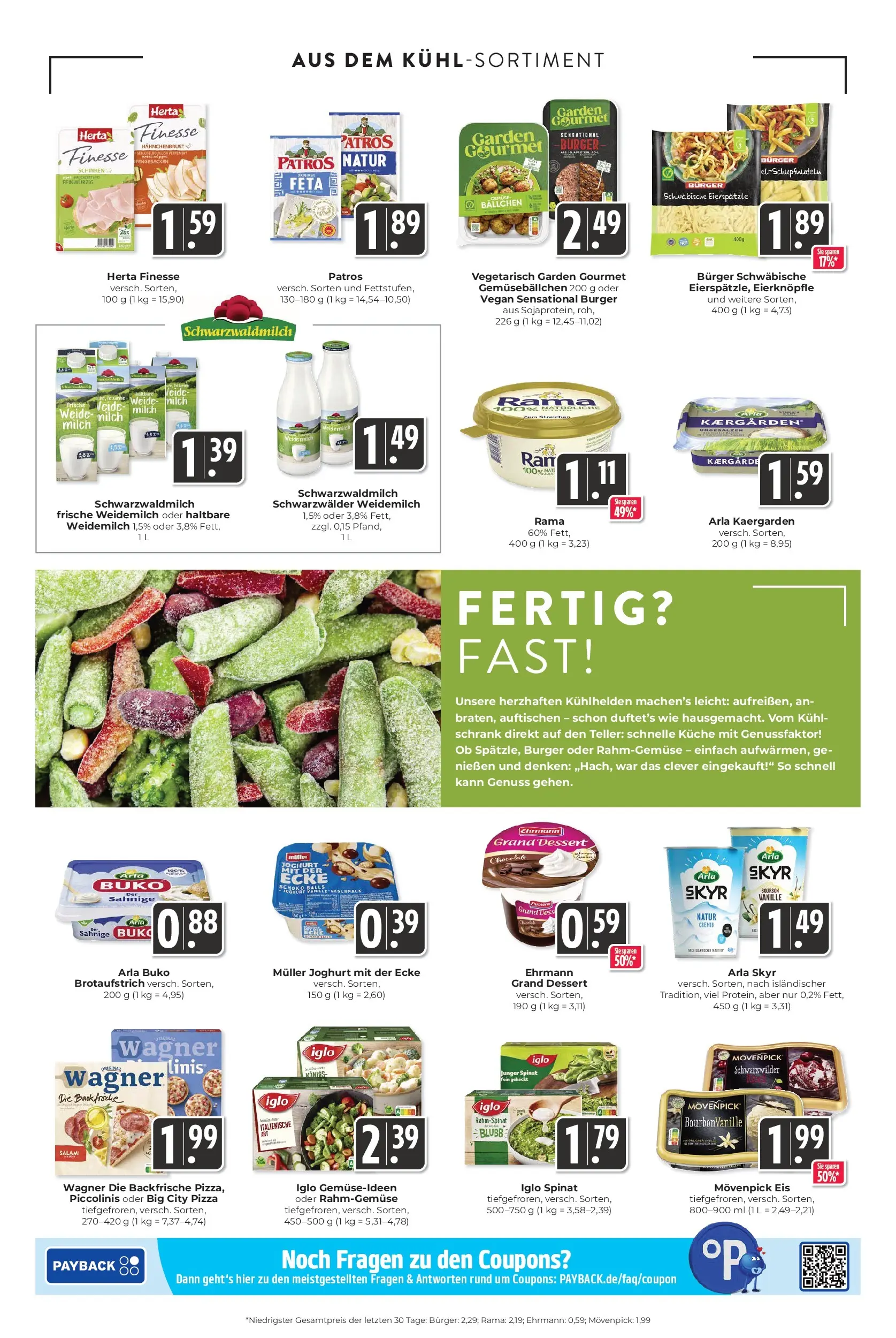 Entdecke - Hieber's Frischecenter: Meine Woche (ab 19.10.2025) zum Blättern | Seite: 11 | Produkte: Rama, Küche, Arla buko, Herta finesse