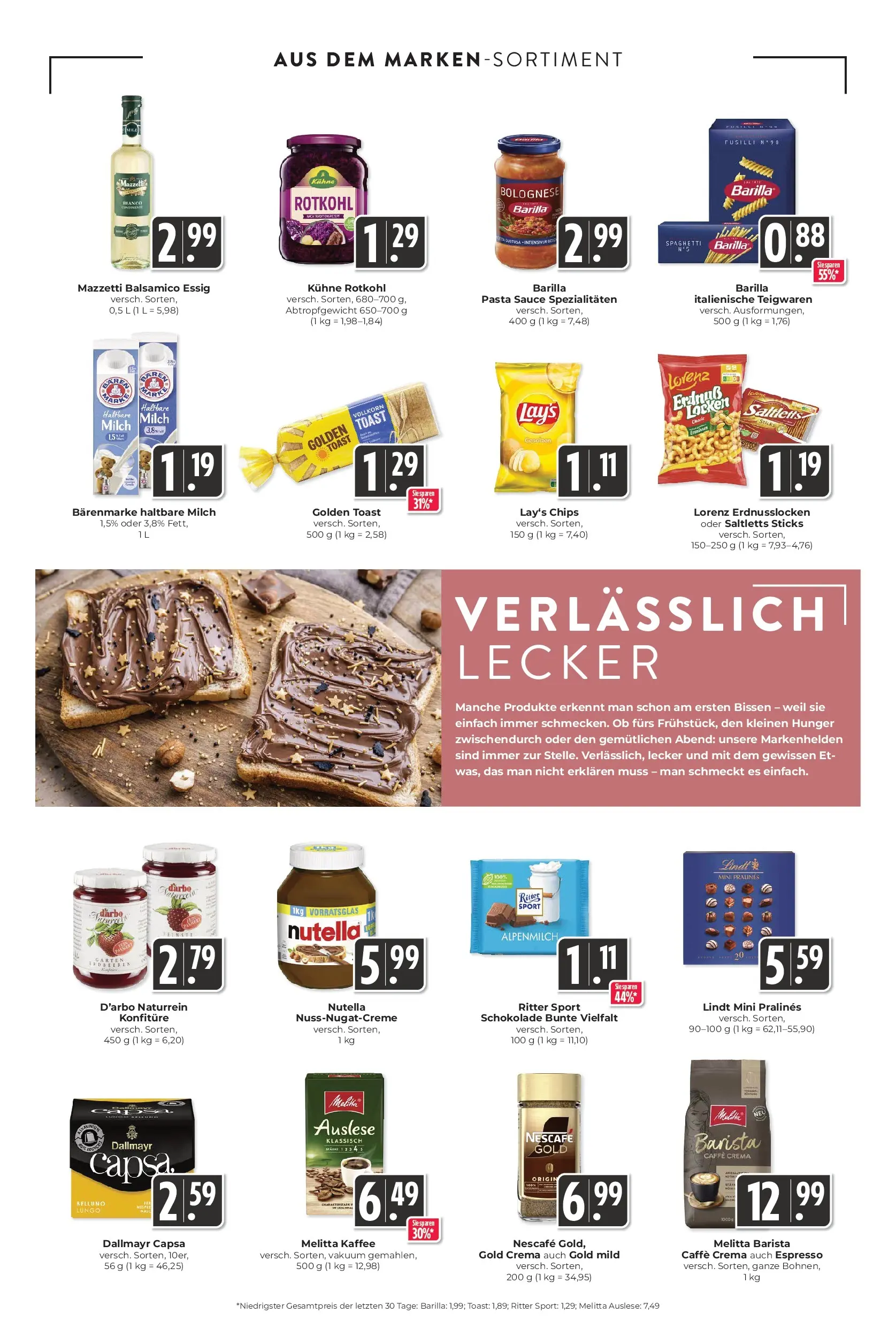 Entdecke - Hieber's Frischecenter: Meine Woche (ab 19.10.2025) zum Blättern | Seite: 13 | Produkte: Melitta, Rotkohl, Barilla, Essig