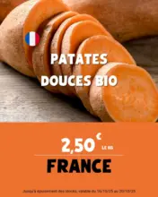 Les promo fruits & légumes 100 % BIO, que nous vous proposons cette semaine