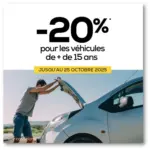 Midas Jusqu’au 25 octobre, profitez de -20%* sur les pièces et les forfaits pour les véhicules de + de 15 ans - au 25.10.2025