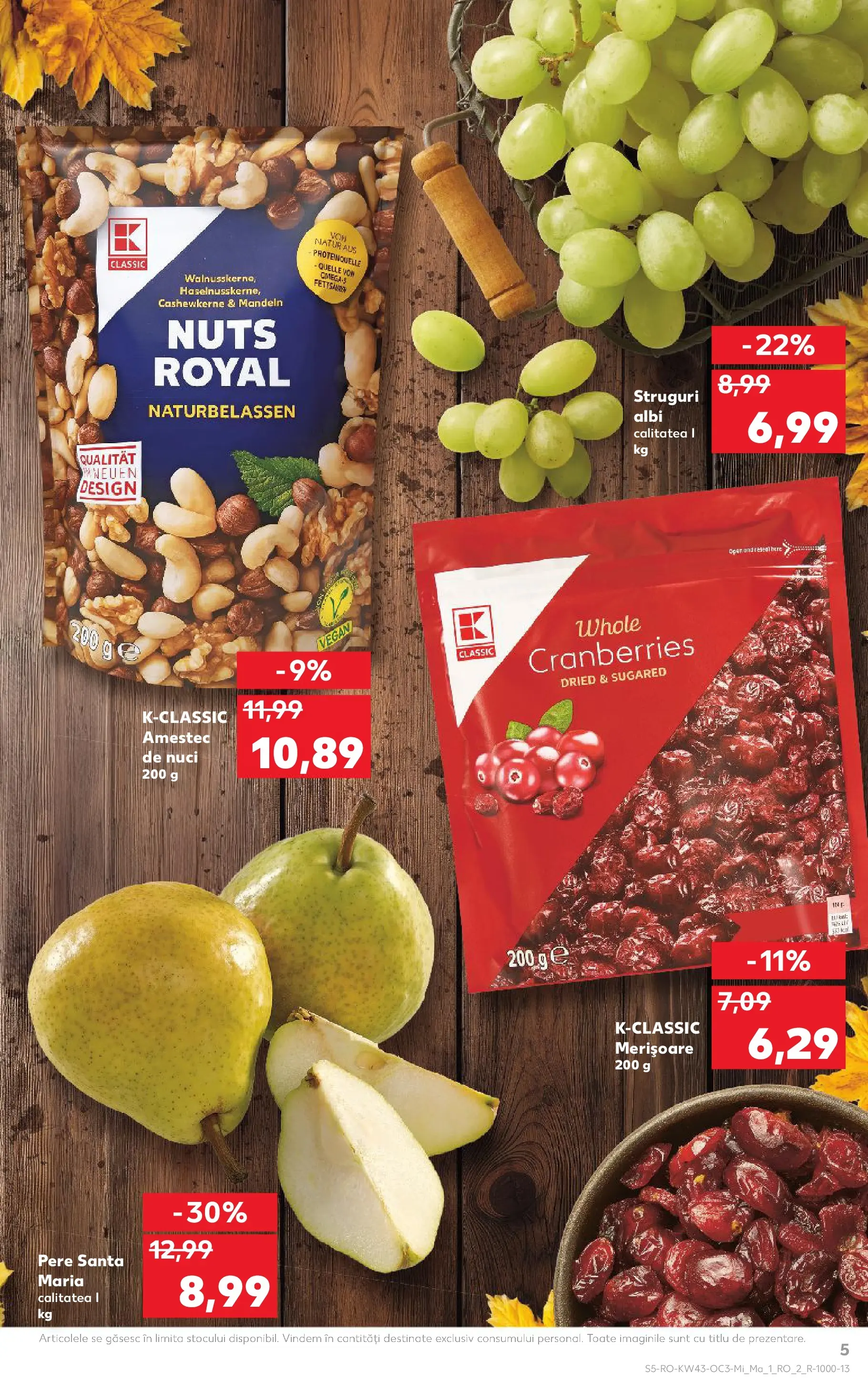 Catalog Kaufland - Comarnic 21.10.2025 - Revista si Oferta | Pagină: 5 | Produse: Struguri, Nuci, Çocuk sutyeni