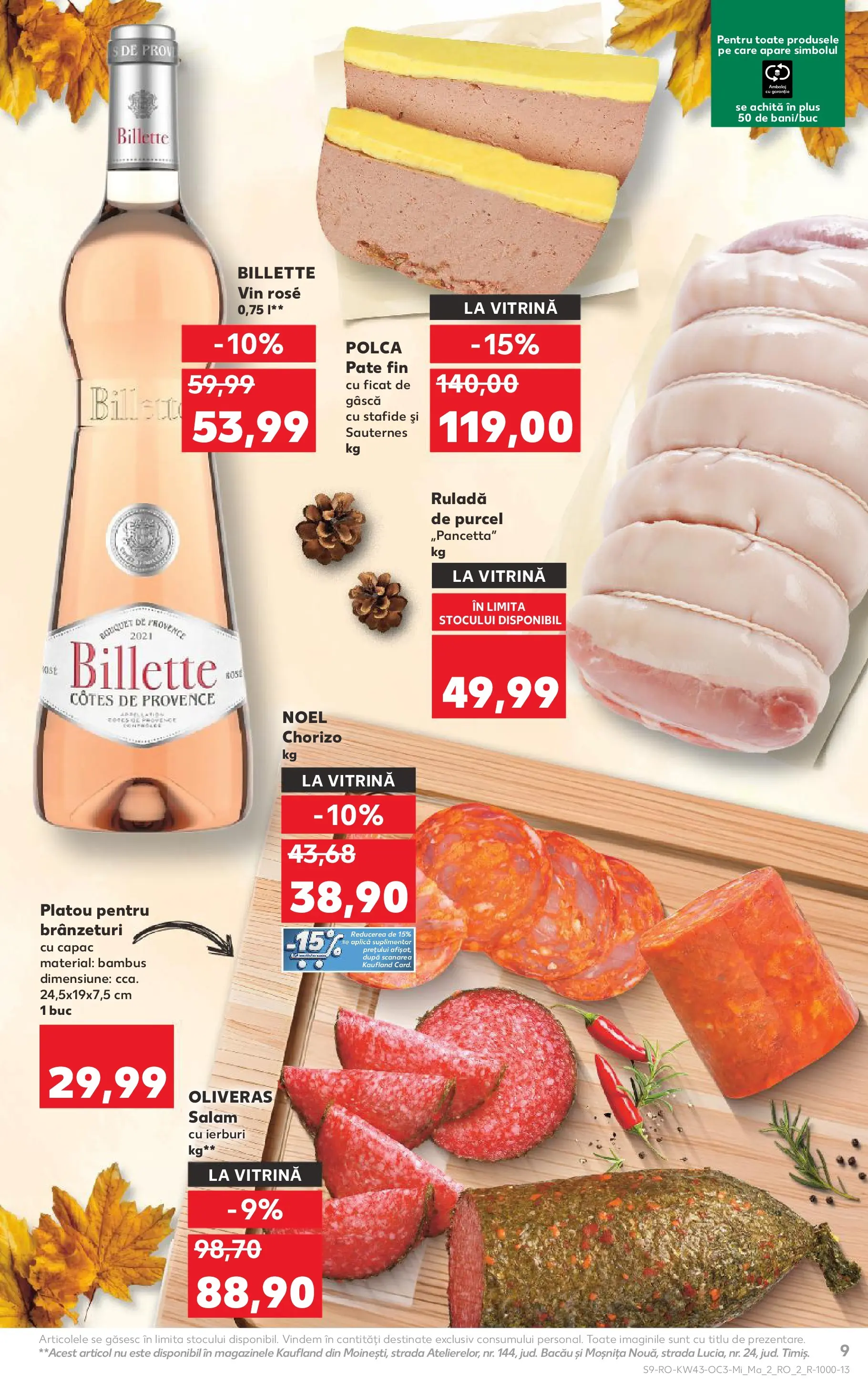 Catalog Kaufland - Comarnic 21.10.2025 - Revista si Oferta | Pagină: 9 | Produse: Pate, Vitrină, Vin, Stafide