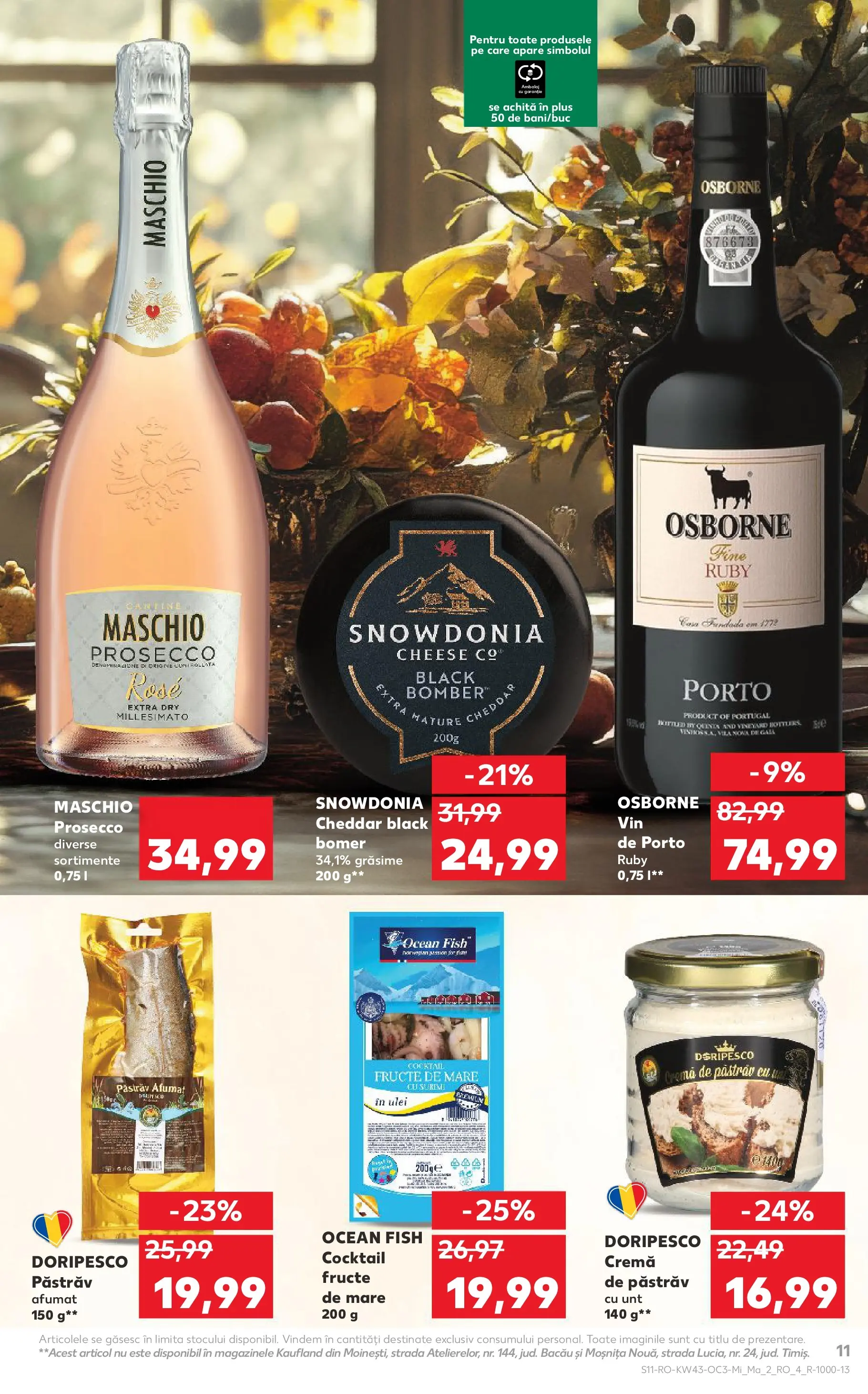 Catalog Kaufland - Comarnic 21.10.2025 - Revista si Oferta | Pagină: 11 | Produse: Prosecco, Unt, Ulei, Fructe