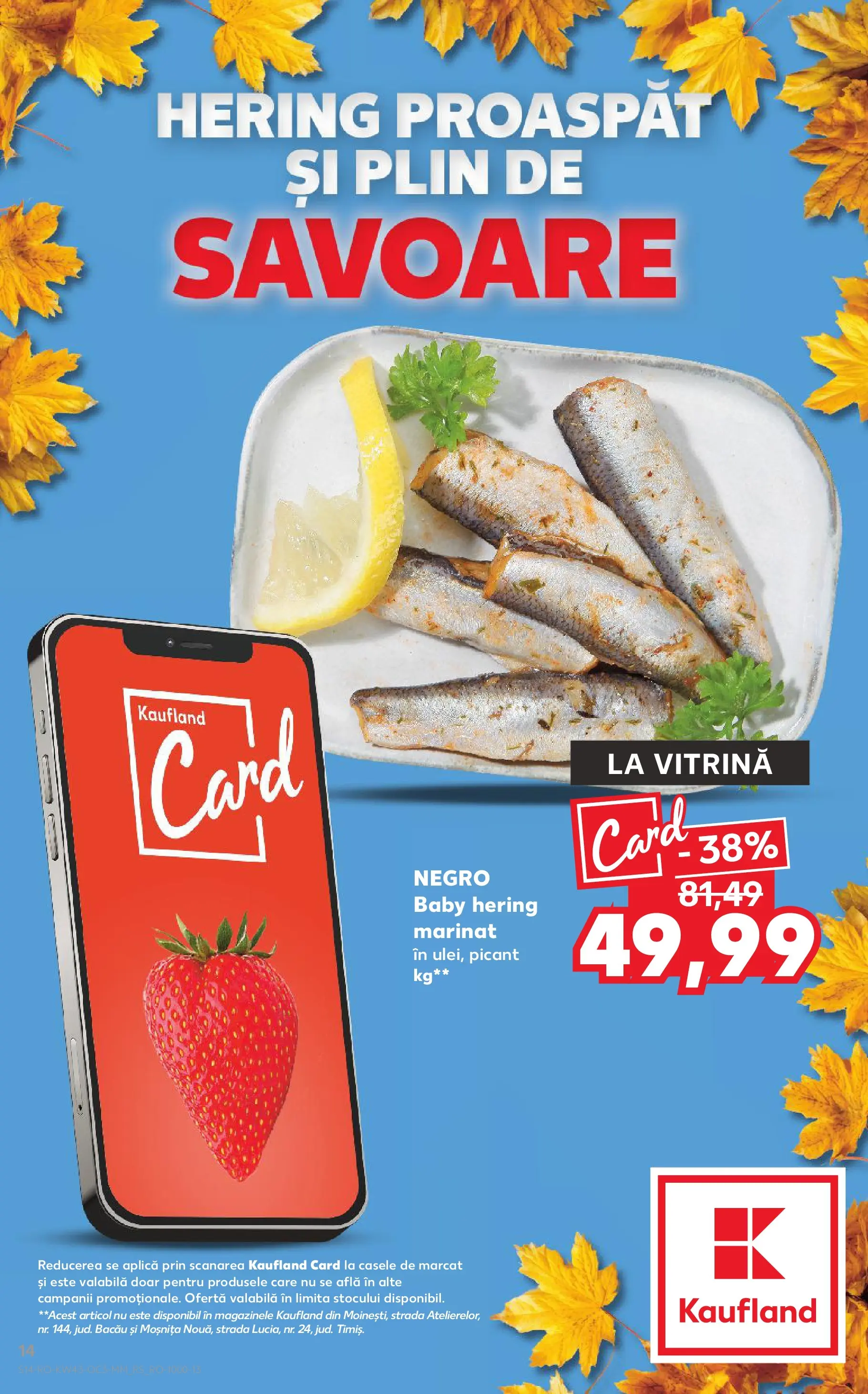 Catalog Kaufland - Comarnic 21.10.2025 - Revista si Oferta | Pagină: 14 | Produse: Vitrină