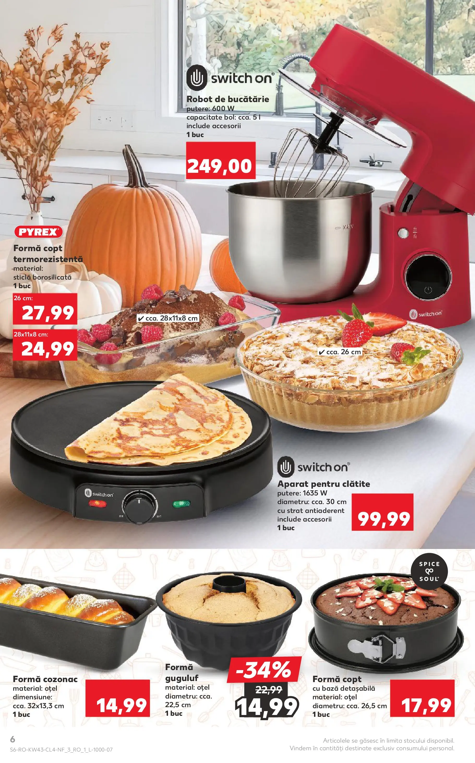 Catalog Kaufland - Domnesti 21.10.2025 - Revista si Oferta | Pagină: 6 | Produse: Robot, Bol, Bucătărie, Clătite