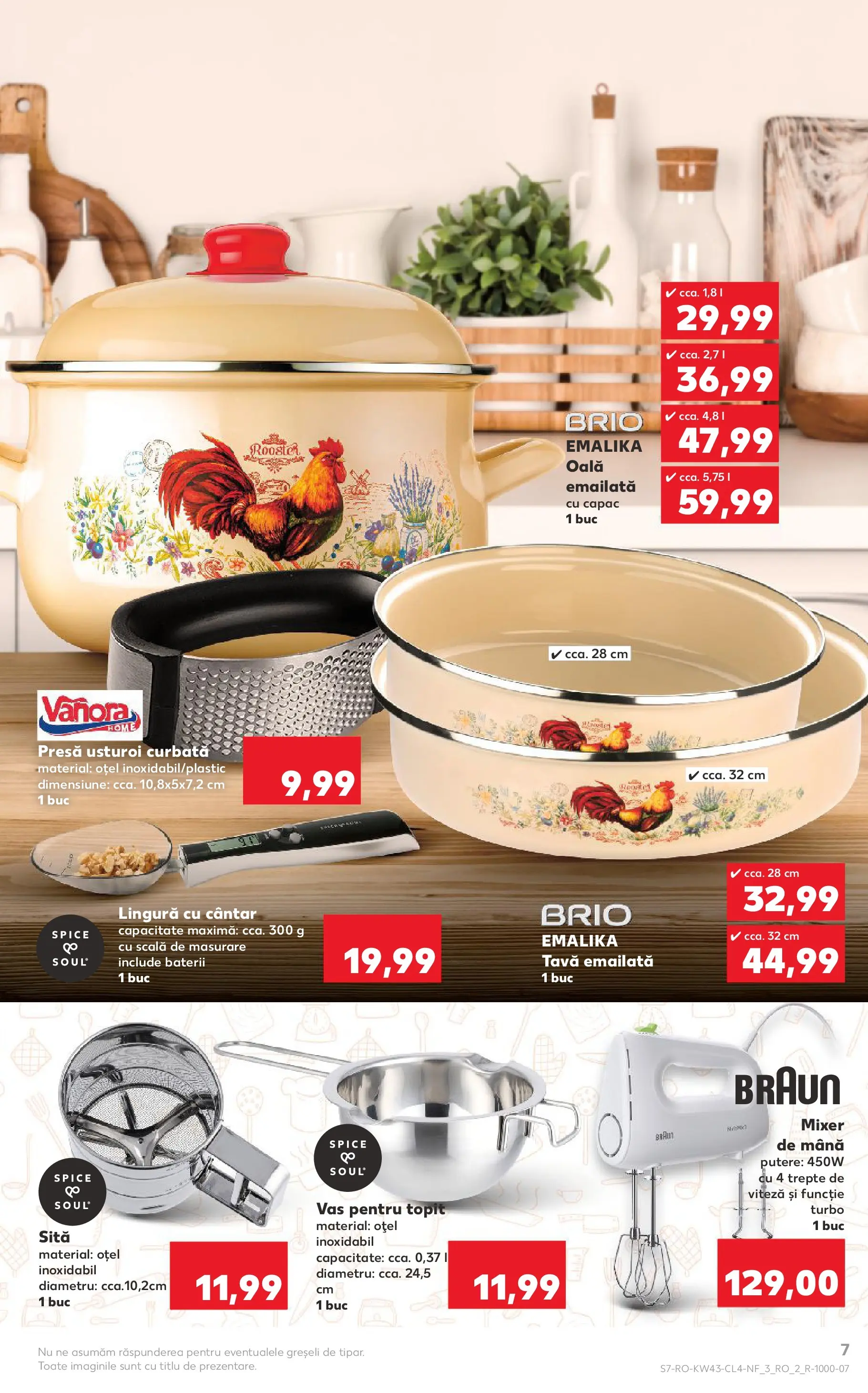 Catalog Kaufland - Domnesti 21.10.2025 - Revista si Oferta | Pagină: 7 | Produse: Presă, Cântar, Baterii, Usturoi