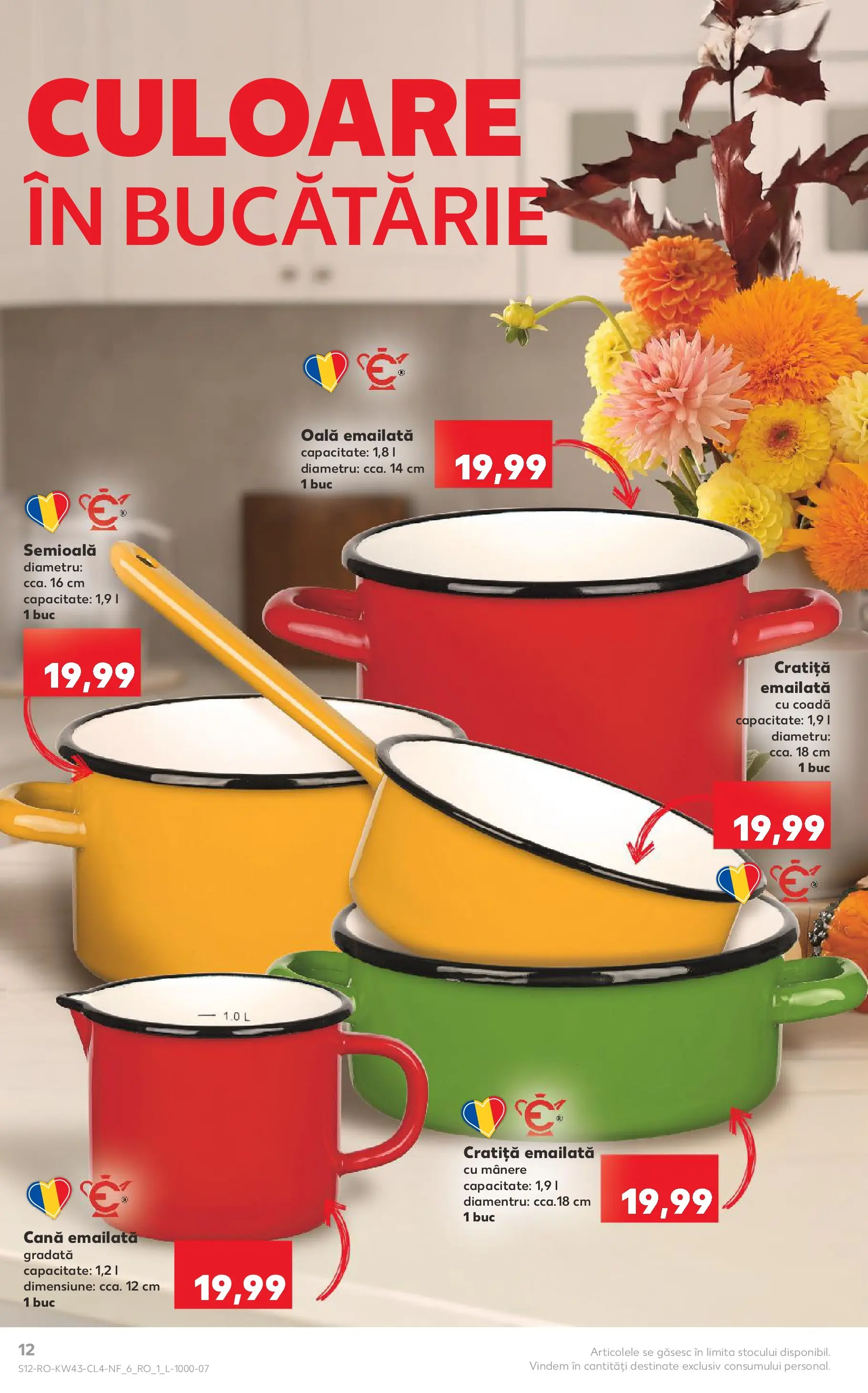 Catalog Kaufland - Domnesti 21.10.2025 - Revista si Oferta | Pagină: 12 | Produse: Cratiță, Oală, Bucătărie