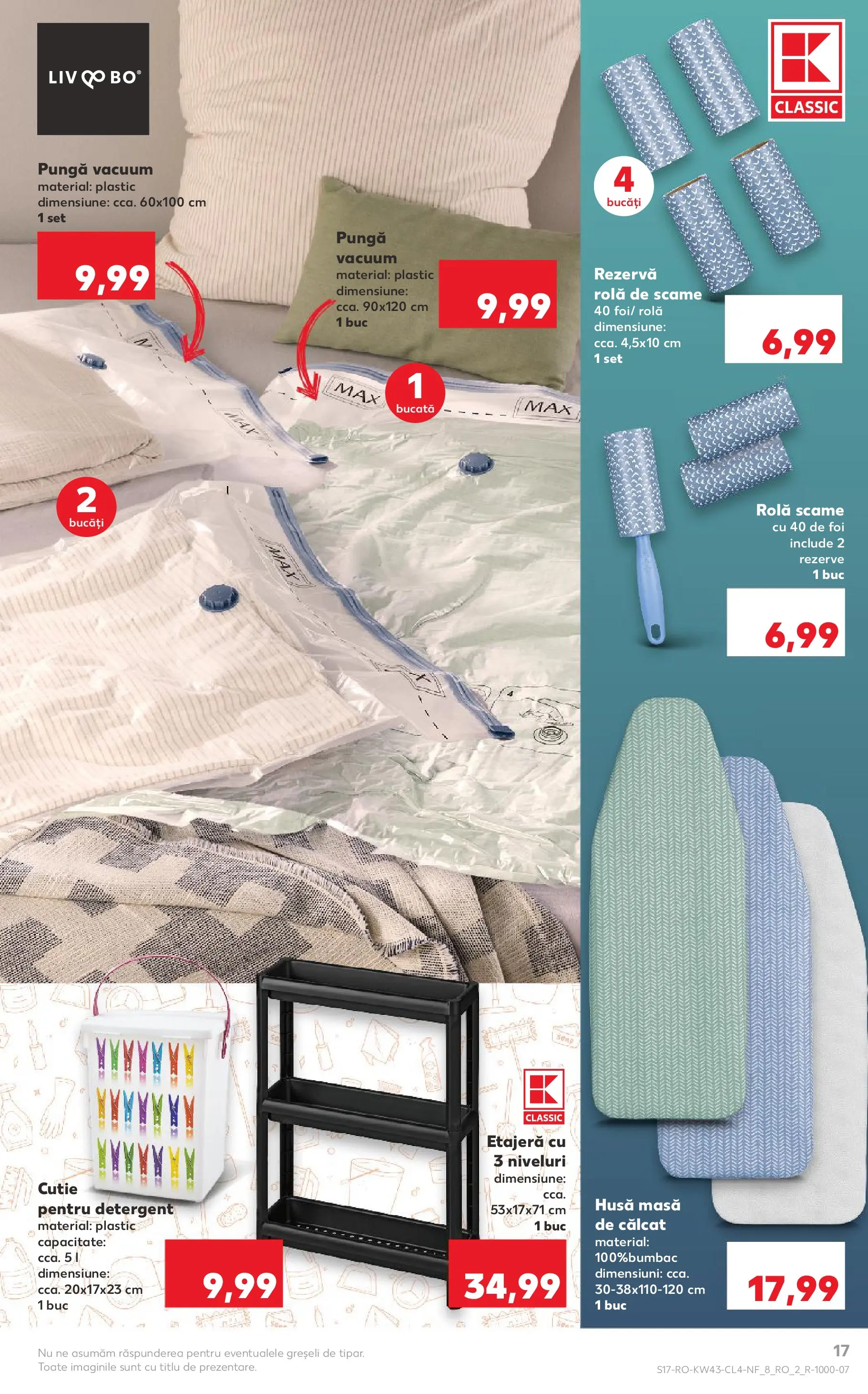 Catalog Kaufland - Domnesti 21.10.2025 - Revista si Oferta | Pagină: 17 | Produse: Pungă, Masă, Cutie, Etajeră