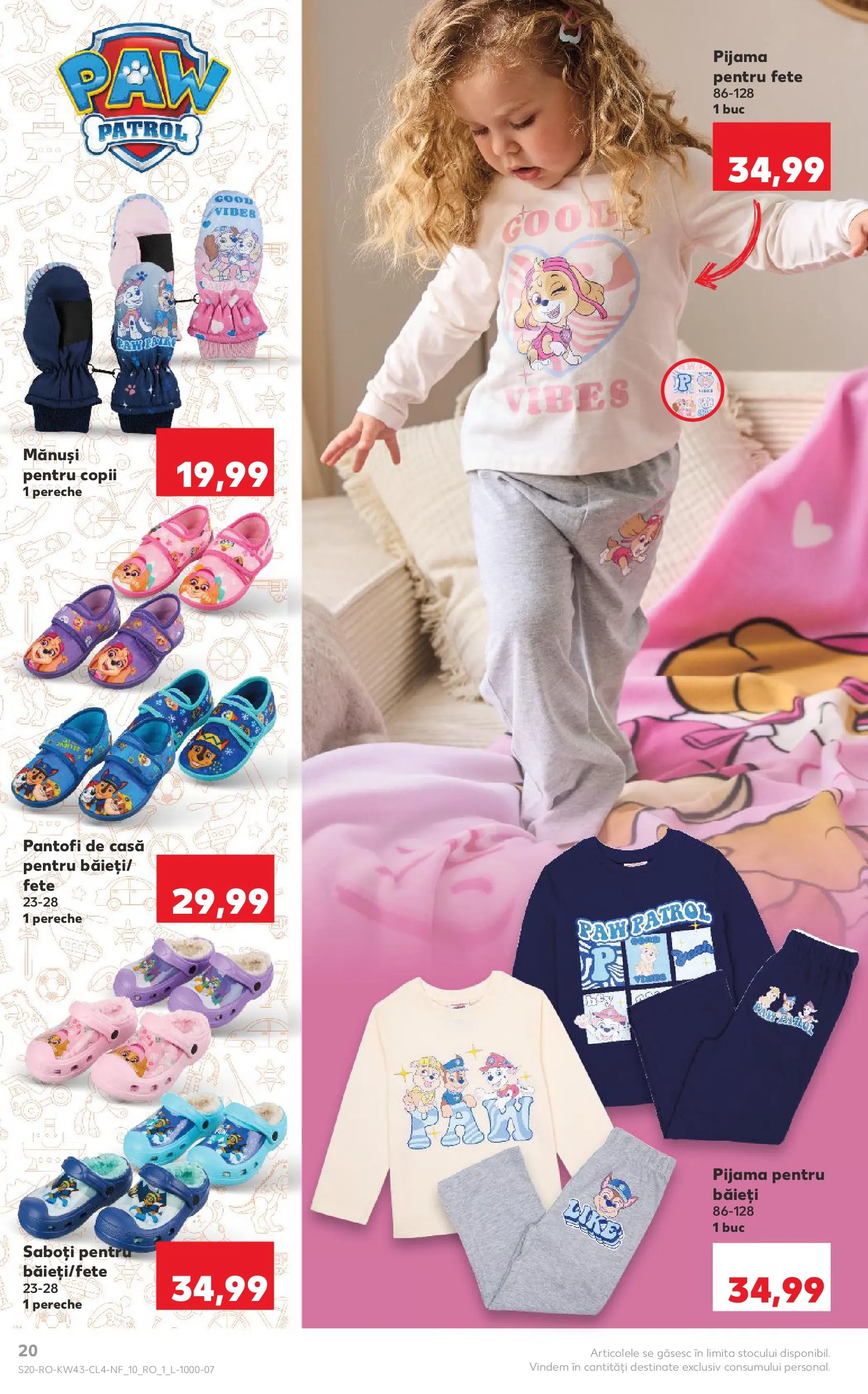Catalog Kaufland - Domnesti 21.10.2025 - Revista si Oferta | Pagină: 20 | Produse: Mănuși, Pantofi, Pat