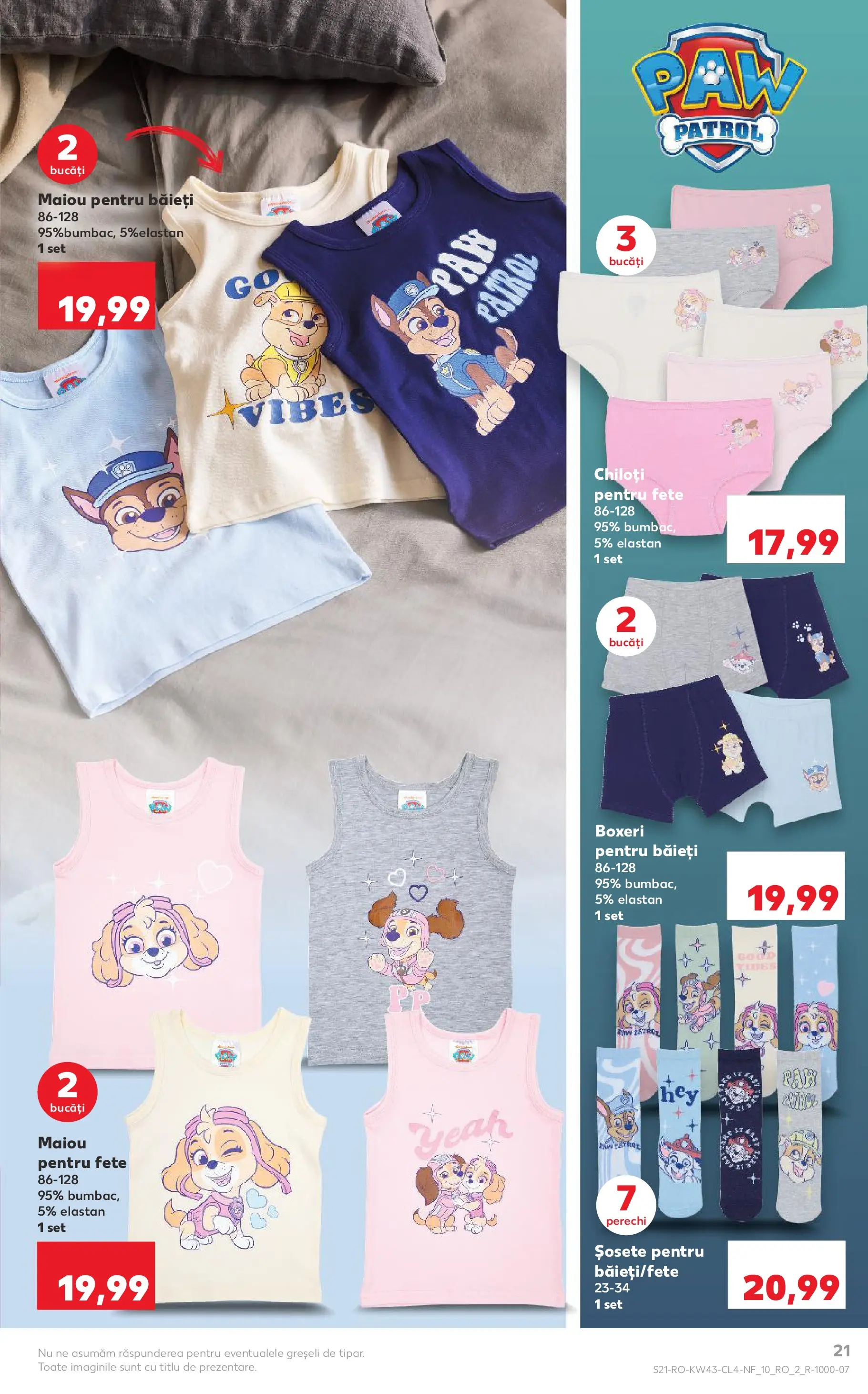 Catalog Kaufland - Domnesti 21.10.2025 - Revista si Oferta | Pagină: 21 | Produse: Top, Maiou, Chiloți, Boxeri