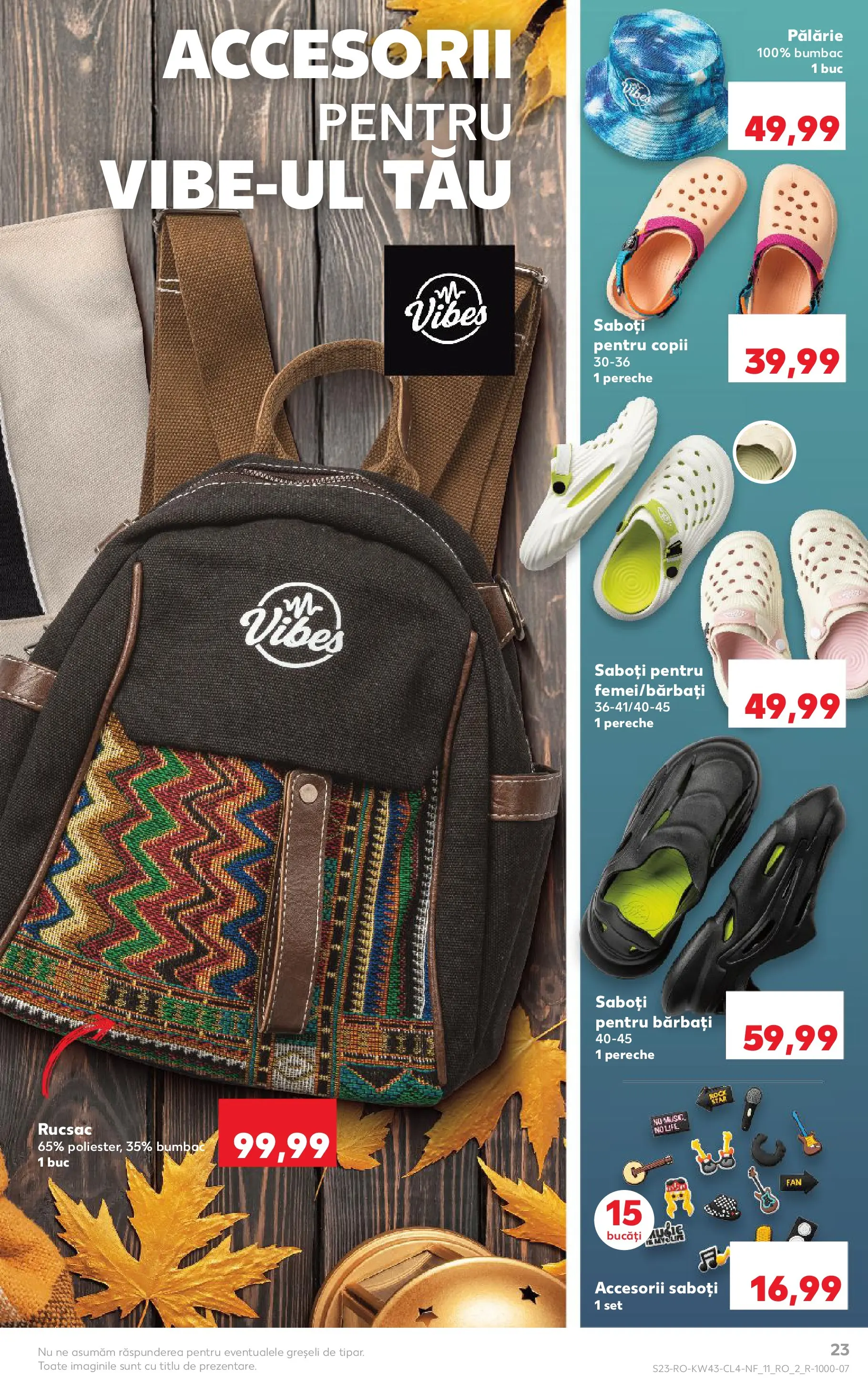 Catalog Kaufland - Domnesti 21.10.2025 - Revista si Oferta | Pagină: 23 | Produse: Pălărie, Rucsac