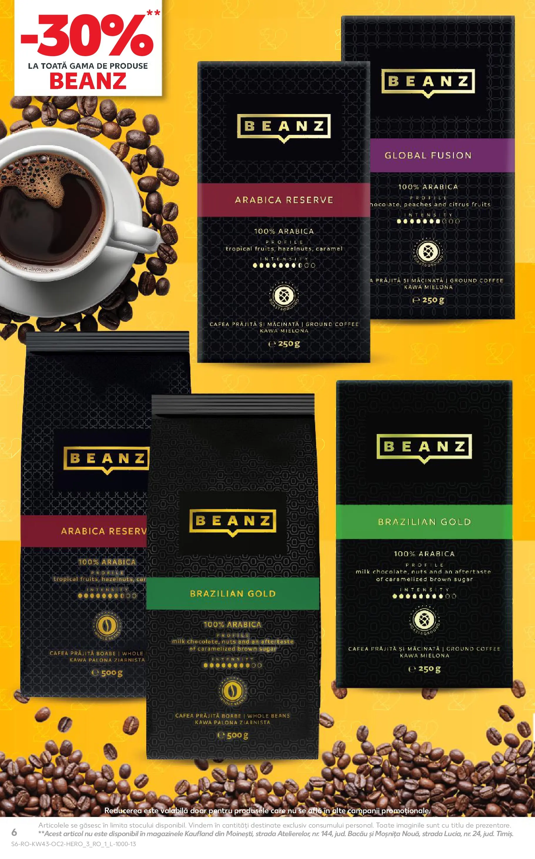 Catalog Kaufland - Pitești 21.10.2025 - Revista si Oferta | Pagină: 6 | Produse: Cafea