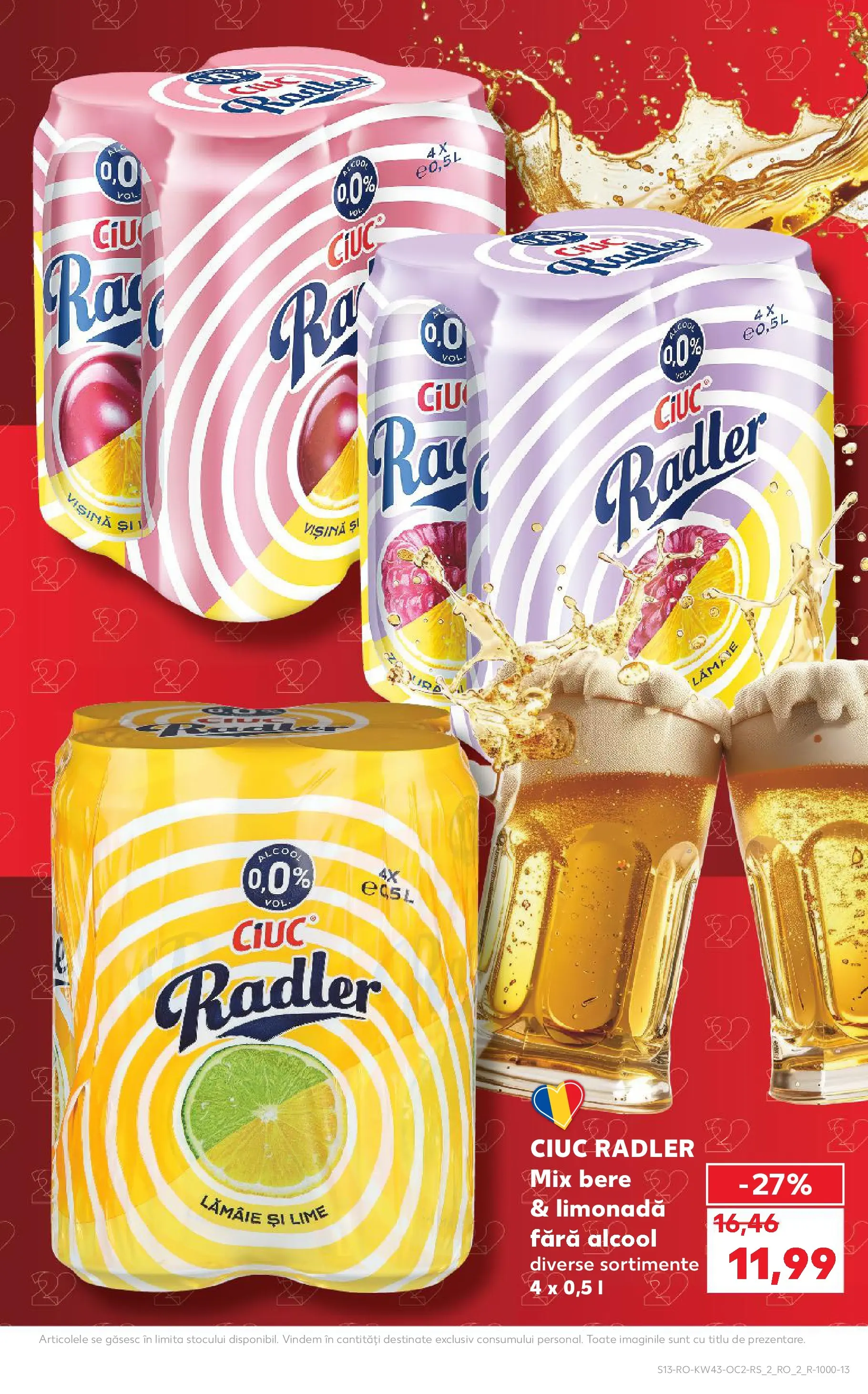 Catalog Kaufland - Pitești 21.10.2025 - Revista si Oferta | Pagină: 13 | Produse: Lime, Sıcak su torbası, Bere