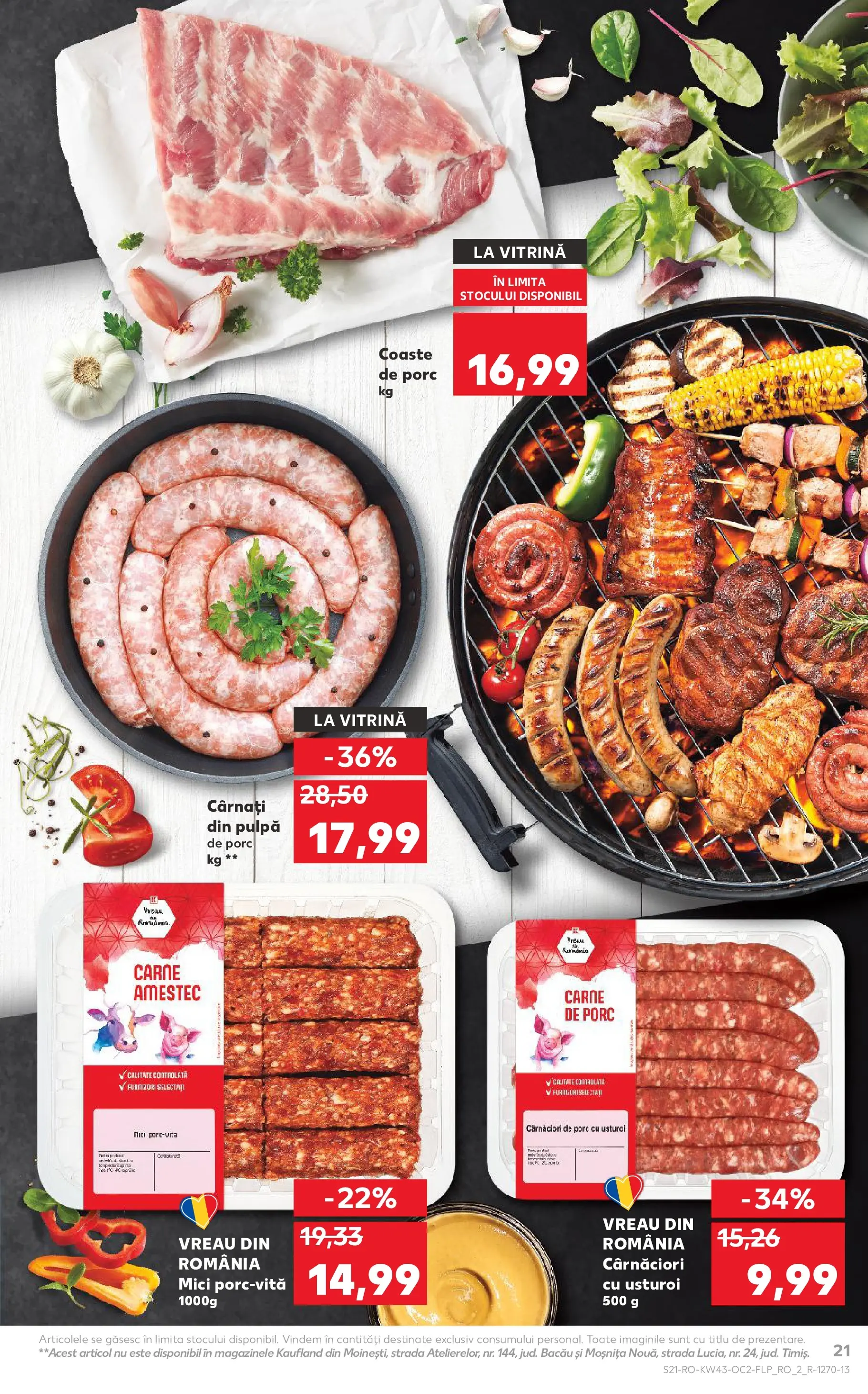 Catalog Kaufland - Târgu Mureș 21.10.2025 - Revista si Oferta | Pagină: 21 | Produse: Mici, Carne De Porc, Cârnați, Usturoi