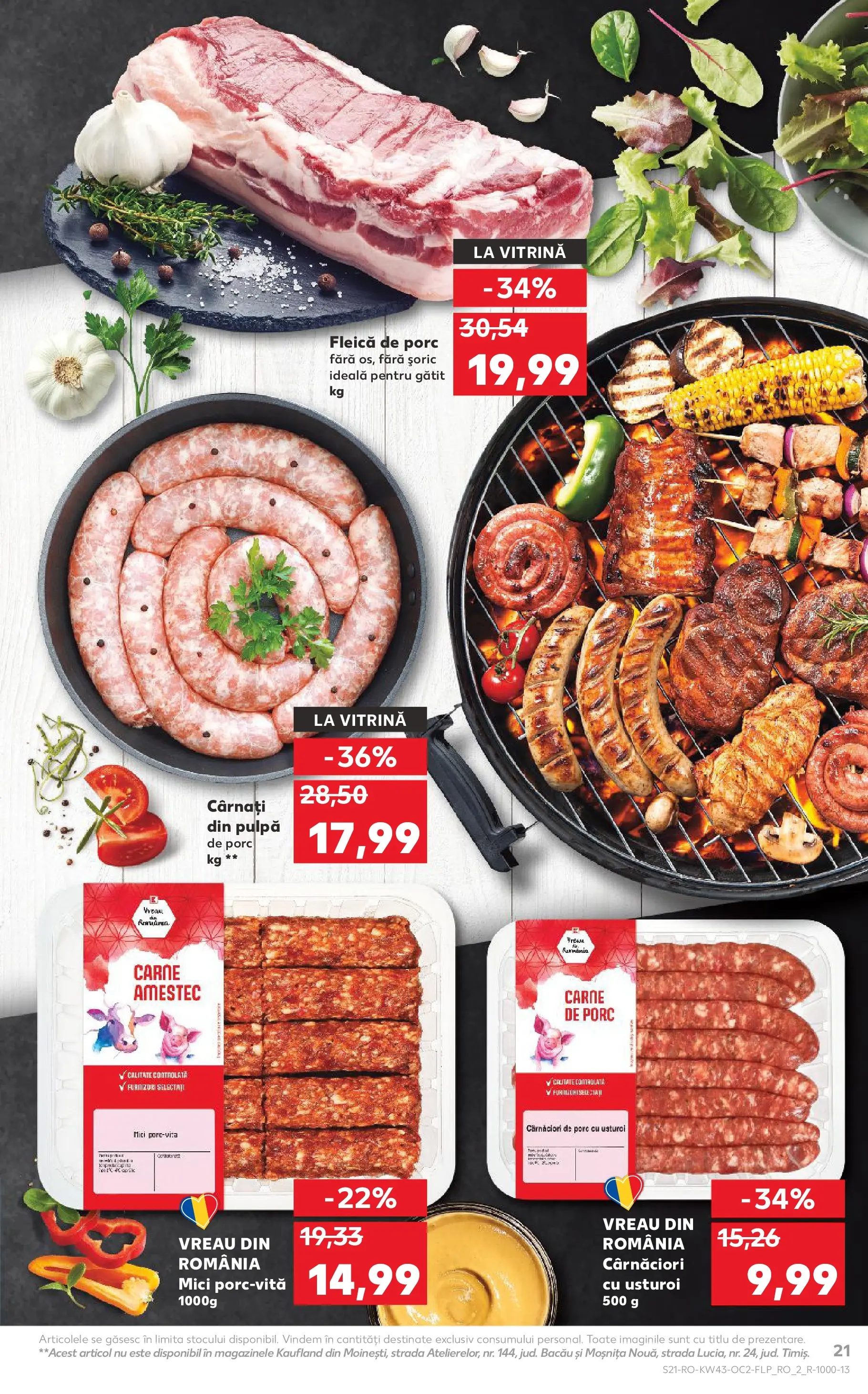Catalog Kaufland - Pitești 21.10.2025 - Revista si Oferta | Pagină: 21 | Produse: Vitrină, Mici, Cârnați, Usturoi