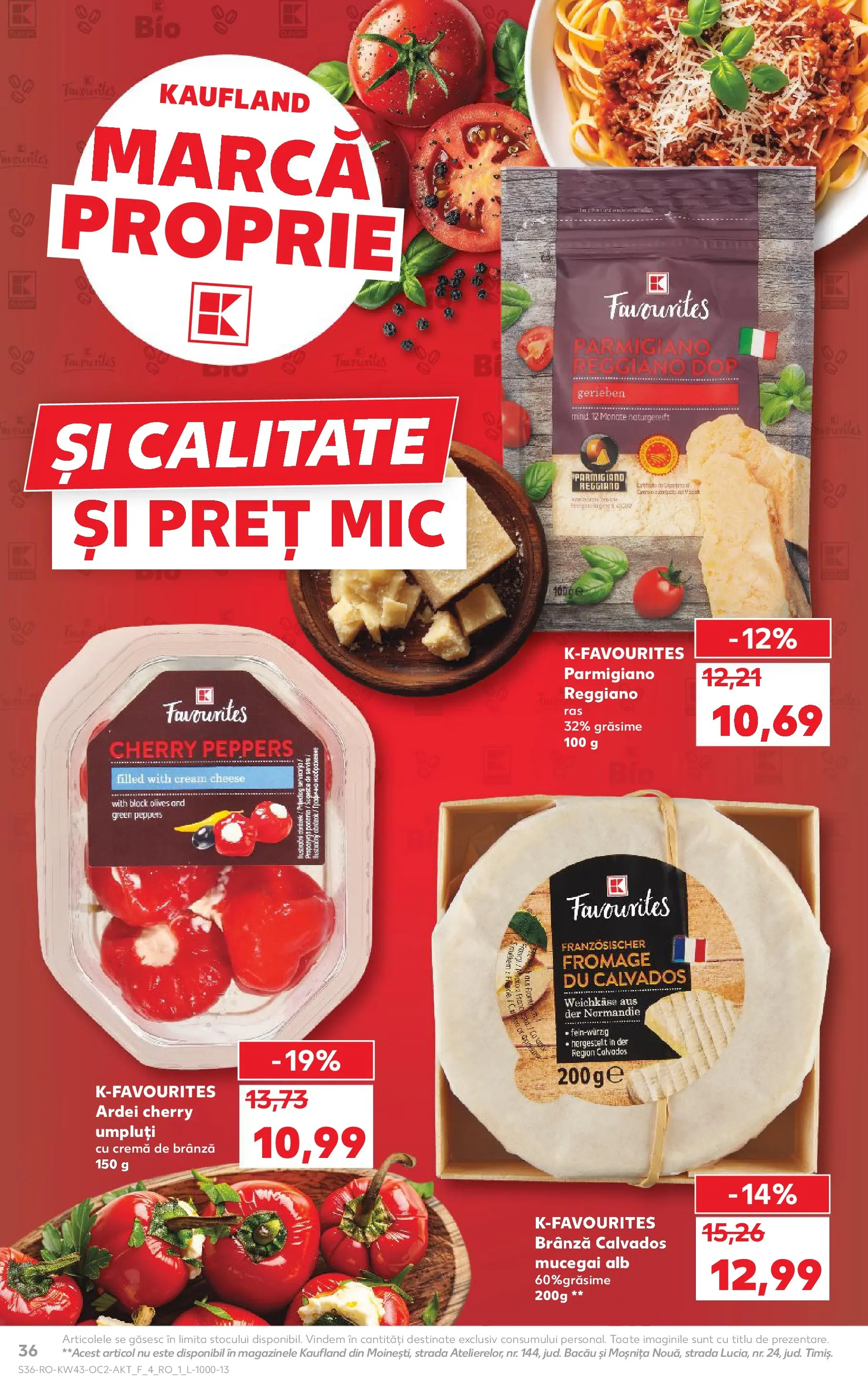 Catalog Kaufland - Pitești 21.10.2025 - Revista si Oferta | Pagină: 36 | Produse: Ardei, Brânză, Cremă, Cremă de brânză