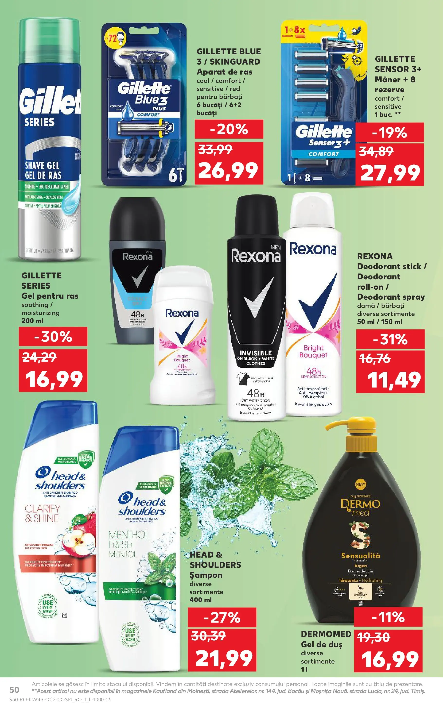 Catalog Kaufland - Pitești 21.10.2025 - Revista si Oferta | Pagină: 50 | Produse: Gel de ras, Mâner, Apple, Antiperspirant