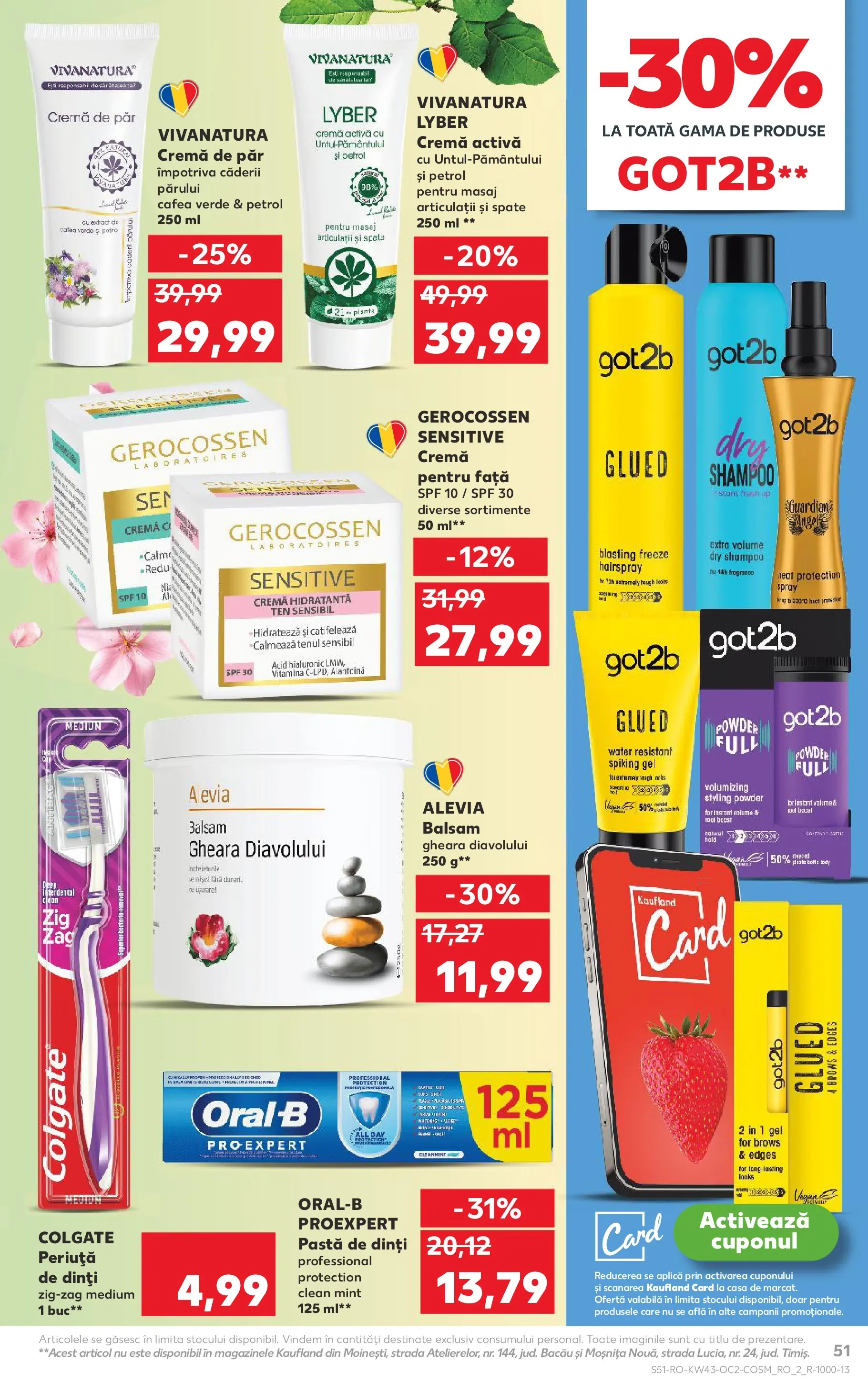 Catalog Kaufland - Pitești 21.10.2025 - Revista si Oferta | Pagină: 51 | Produse: Arapsaçı, Balsam, Cremă, Cafea