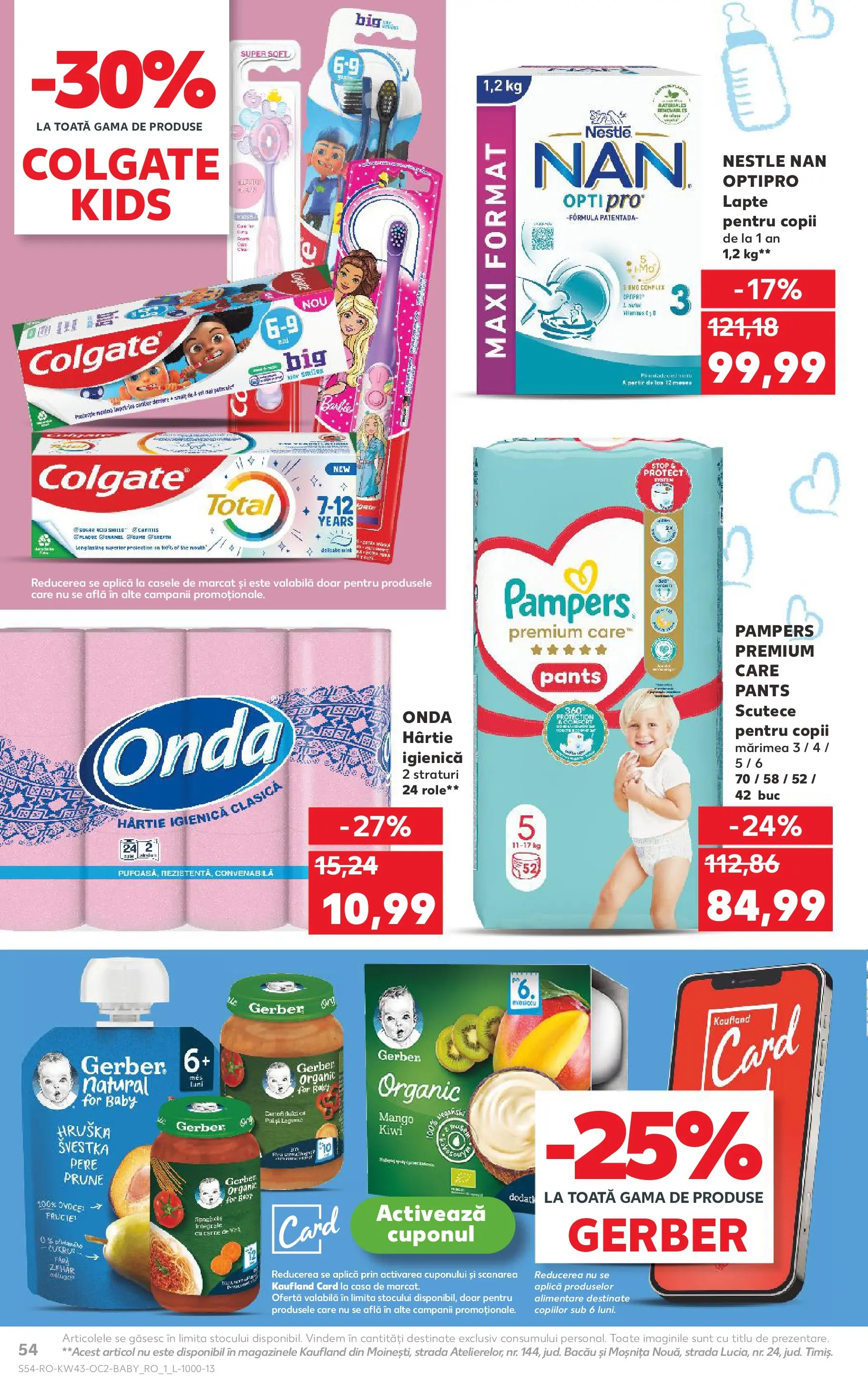 Catalog Kaufland - Pitești 21.10.2025 - Revista si Oferta | Pagină: 54 | Produse: Kiwi, Scutece, Zahăr, Mango