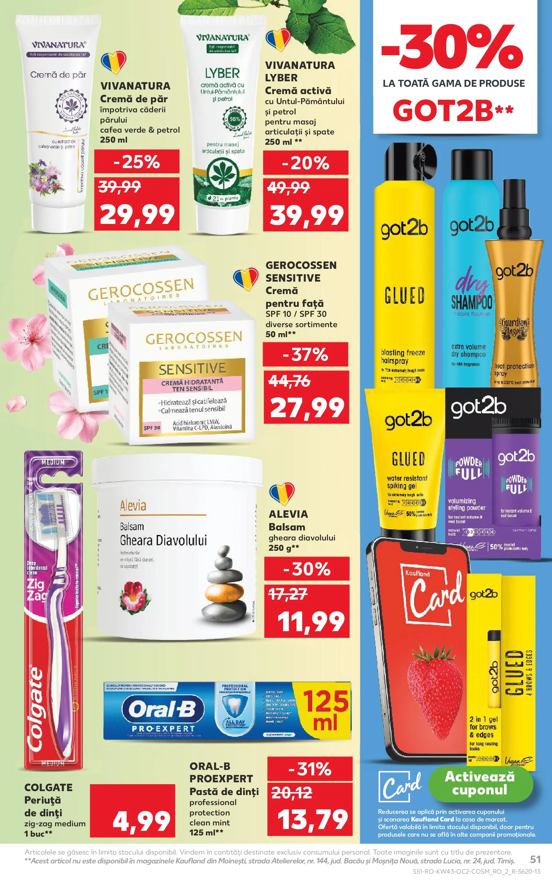 Catalog Kaufland - Viseu de Sus 22.10.2025 - Revista si Oferta | Pagină: 51 | Produse: Pomelo, Cremă, Cafea, Periuță de dinți