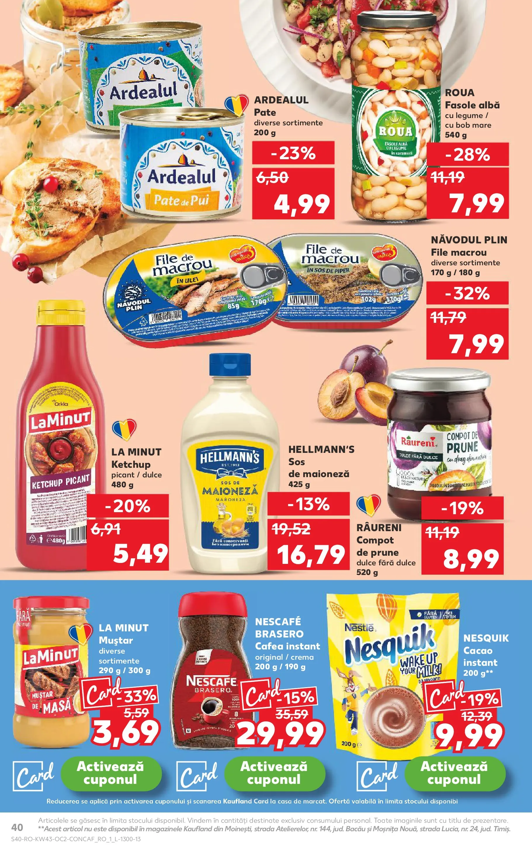 Catalog Kaufland - Pitești 21.10.2025 - Revista si Oferta | Pagină: 40 | Produse: Pate, Ketchup, Legume, Piper