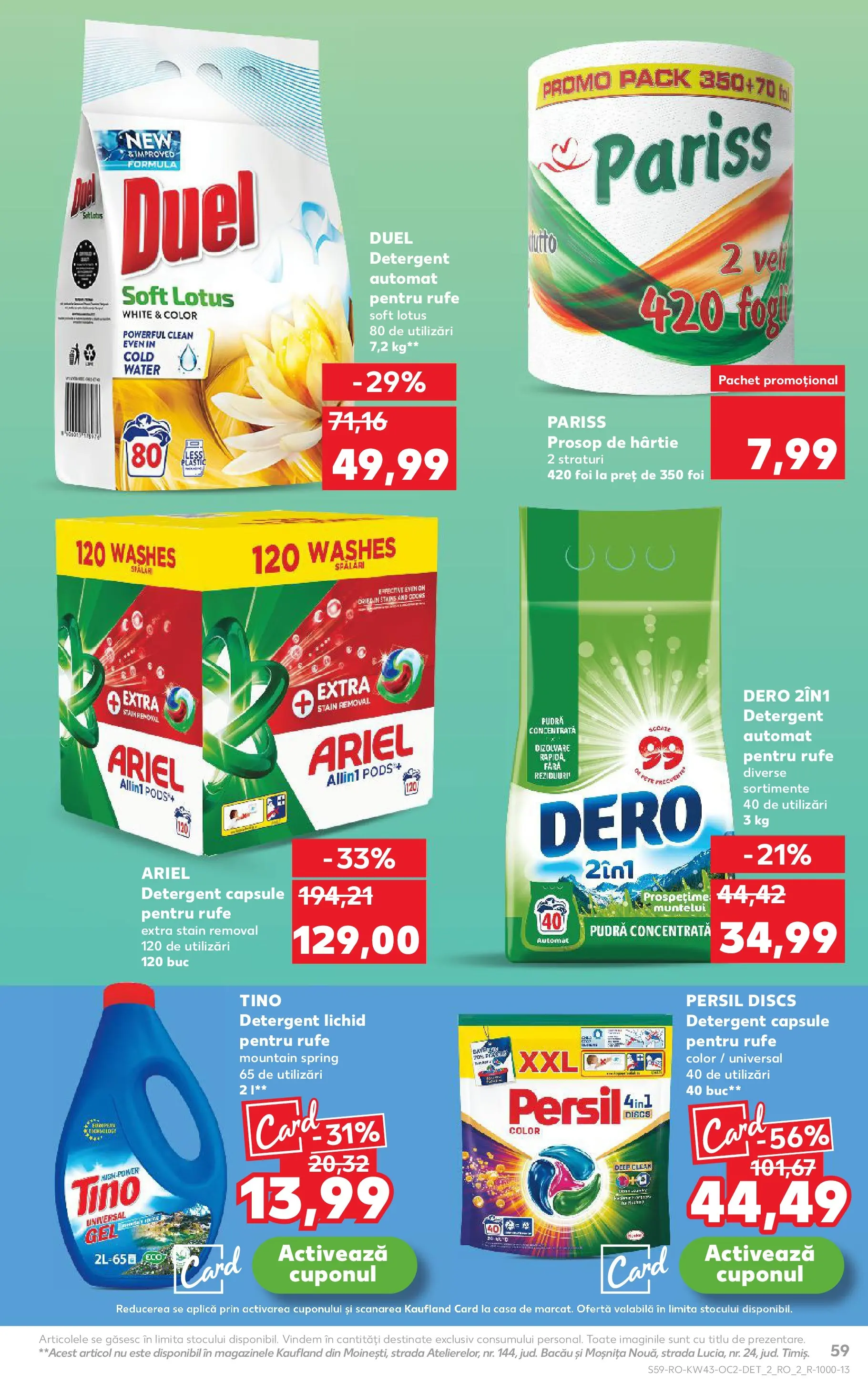 Catalog Kaufland - Pitești 21.10.2025 - Revista si Oferta | Pagină: 59 | Produse: Pomelo, Kedi Ödül Oyuncakları, Pudră, Detergent