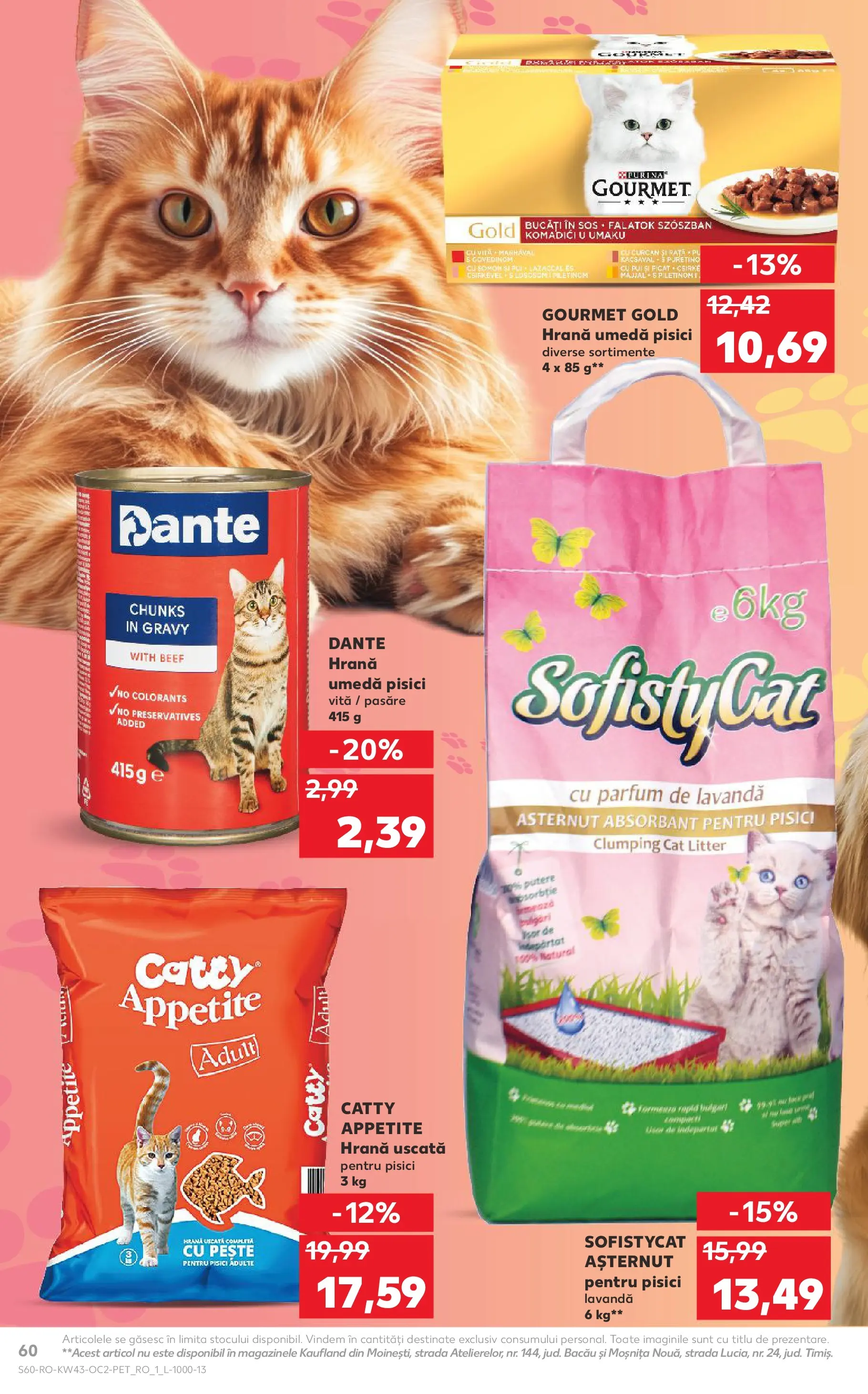 Catalog Kaufland - Pitești 21.10.2025 - Revista si Oferta | Pagină: 60 | Produse: Hacıyatmaz Kedi Oyuncağı, Parfum, Pește
