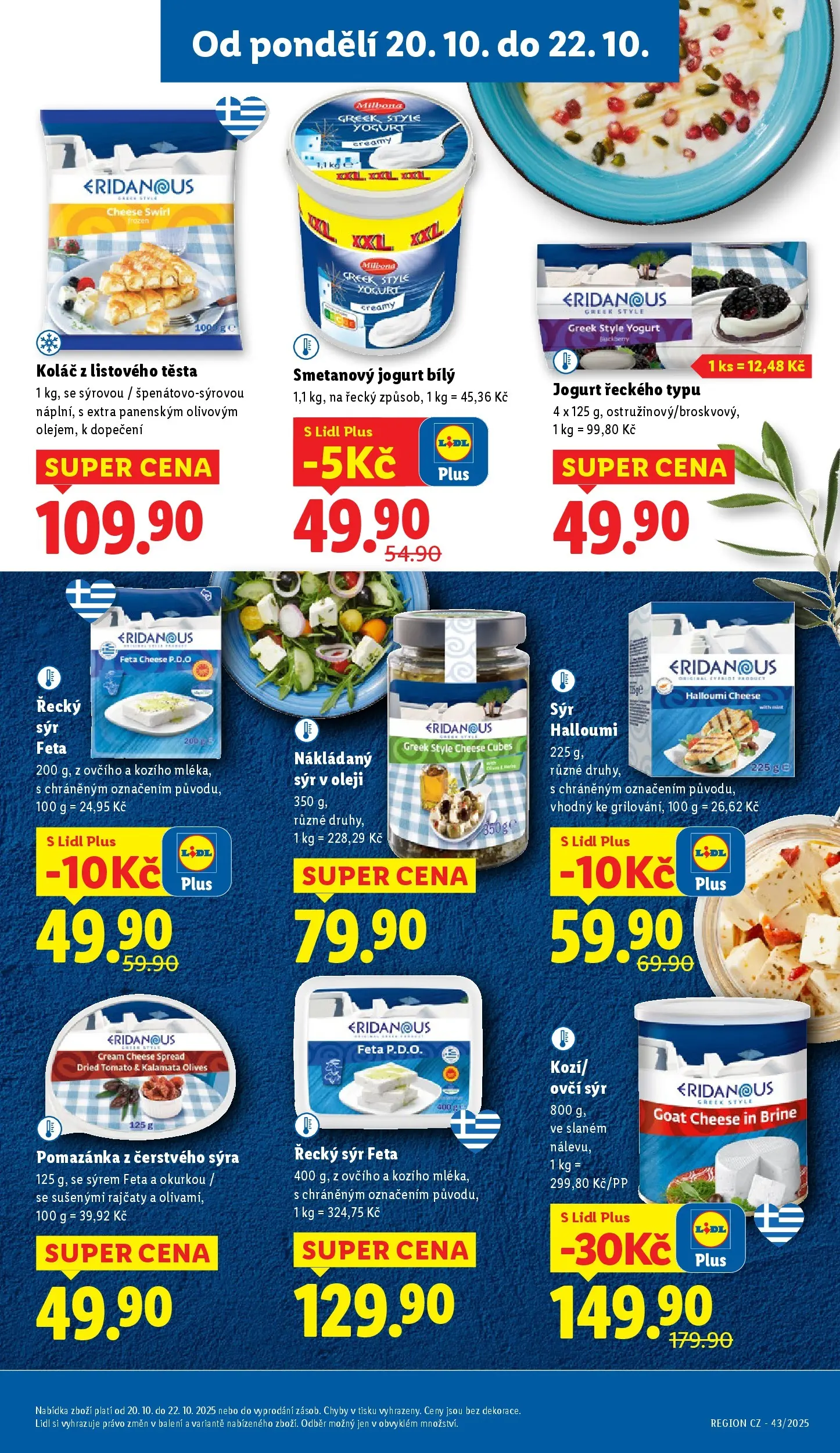 Lidl leták od 19.10.2025 - Nový akční leták | Strana: 13 | Produkty: Sýr, Milbona, Cream cheese, Halloumi