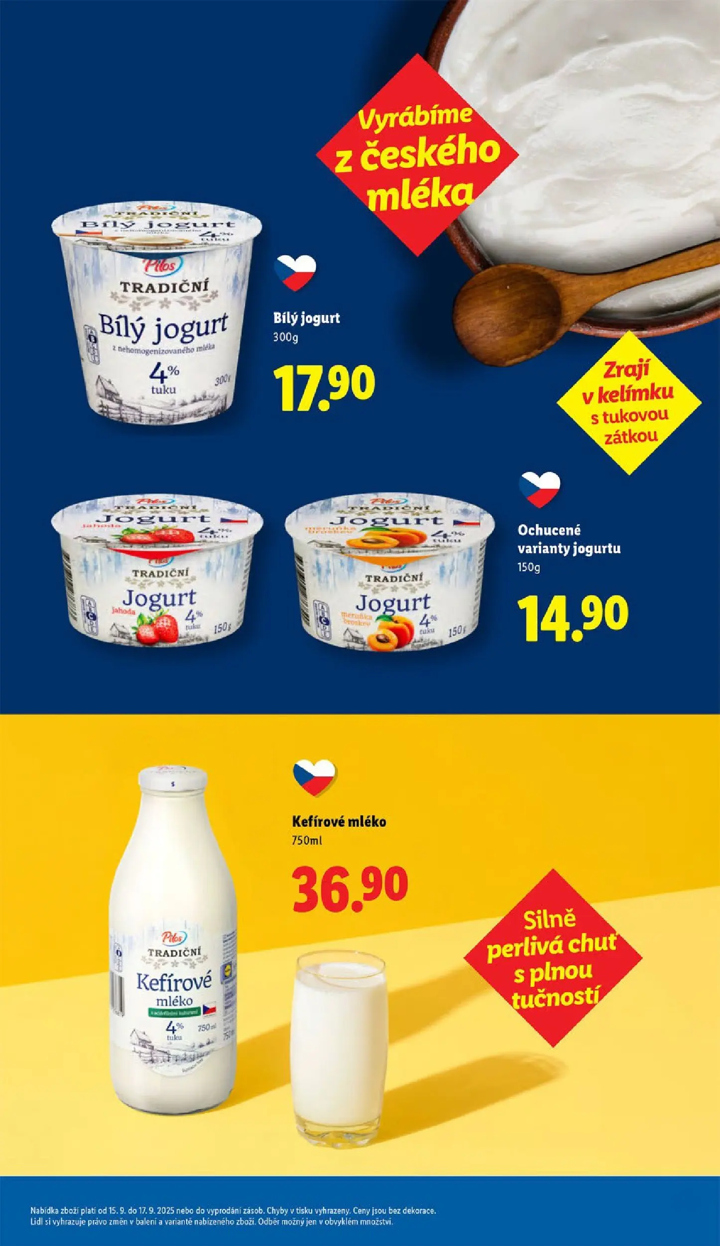 Lidl leták od 19.10.2025 - Nový akční leták | Strana: 19 | Produkty: Kefír, Mléko, Jogurt, Bílý jogurt