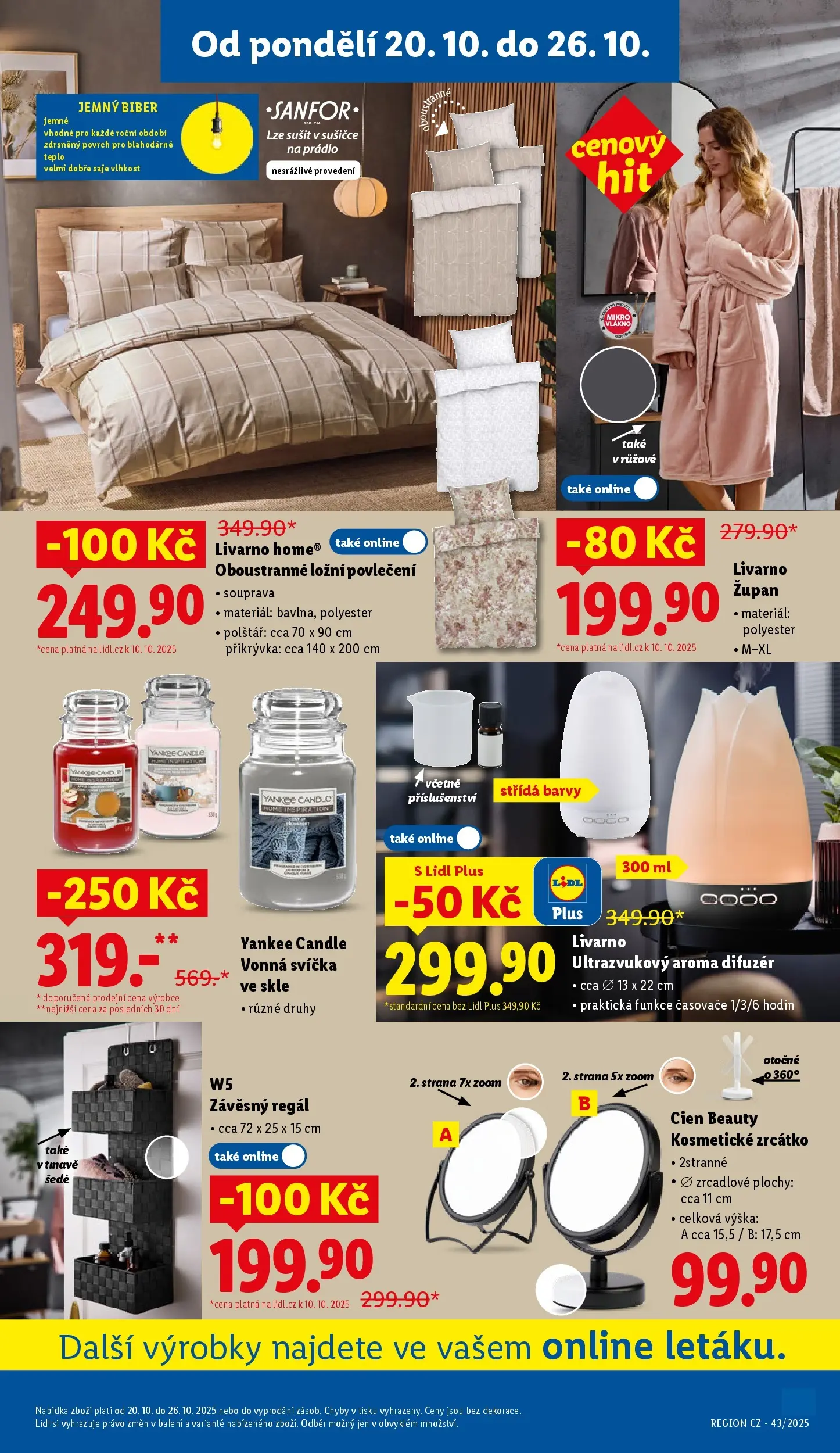 Lidl leták od 19.10.2025 - Nový akční leták | Strana: 11 | Produkty: Aroma difuzér, Župan, Povlečení, Přikrývka