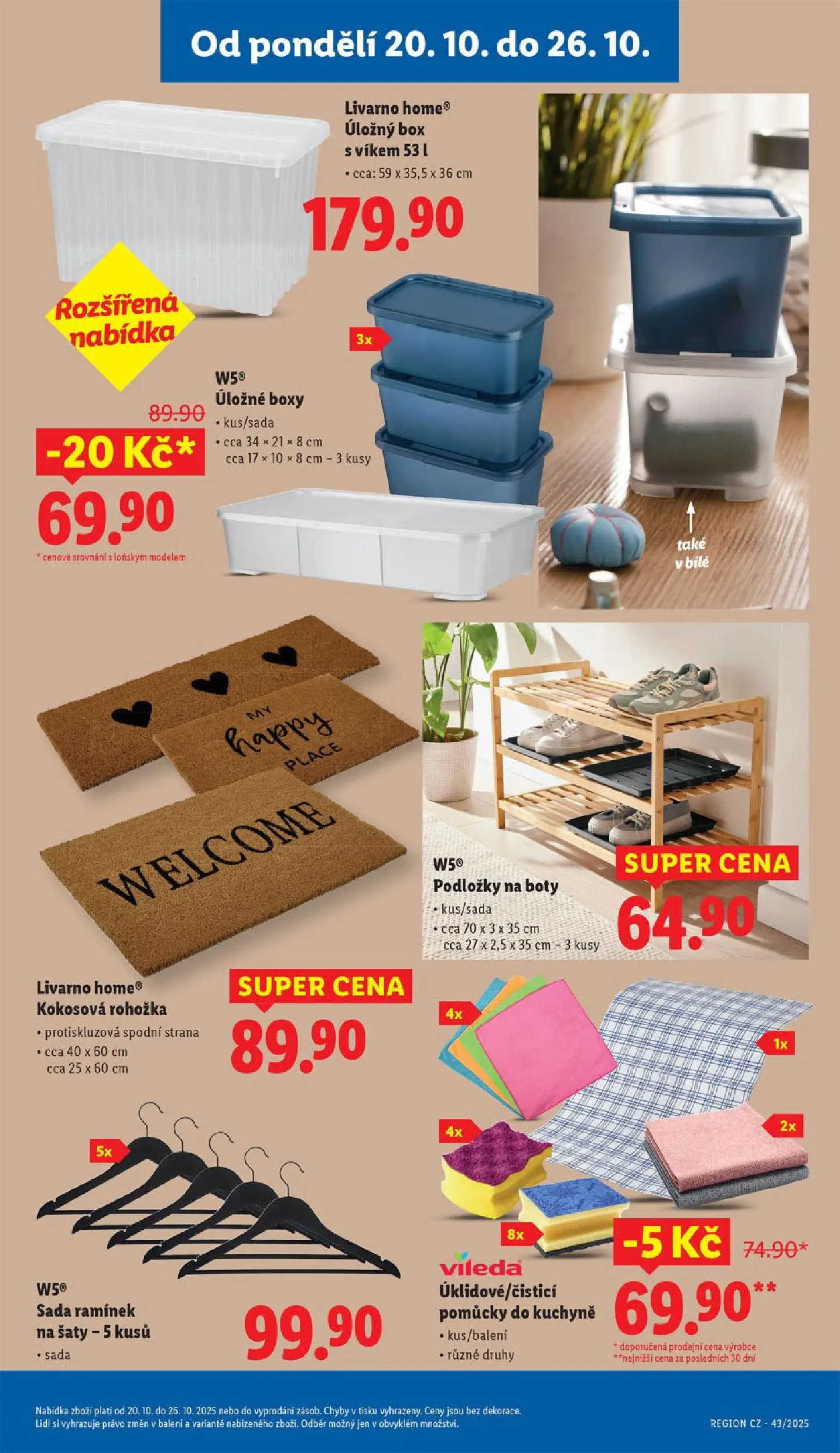 Lidl leták od 19.10.2025 - Nový akční leták | Strana: 15 | Produkty: Šaty, Box, Úložný box, Úložný box s víkem